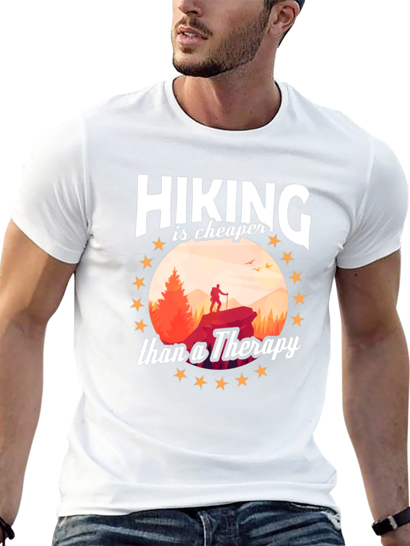 Hiking is Cheaper Than Therapy T-Shirt