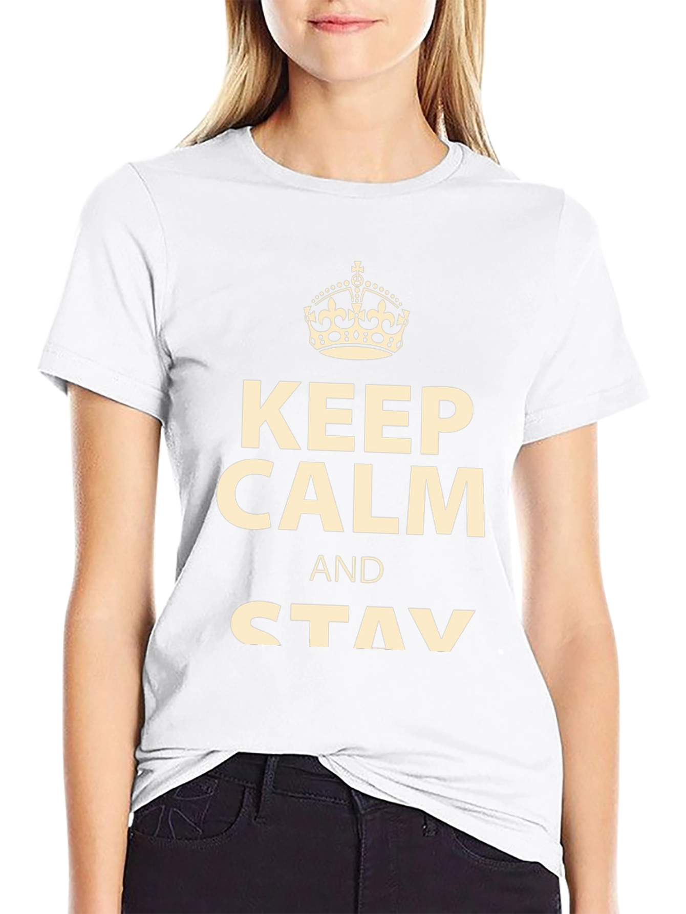 Keep Calm and Stay T-Shirt - Mens Graphic Tee