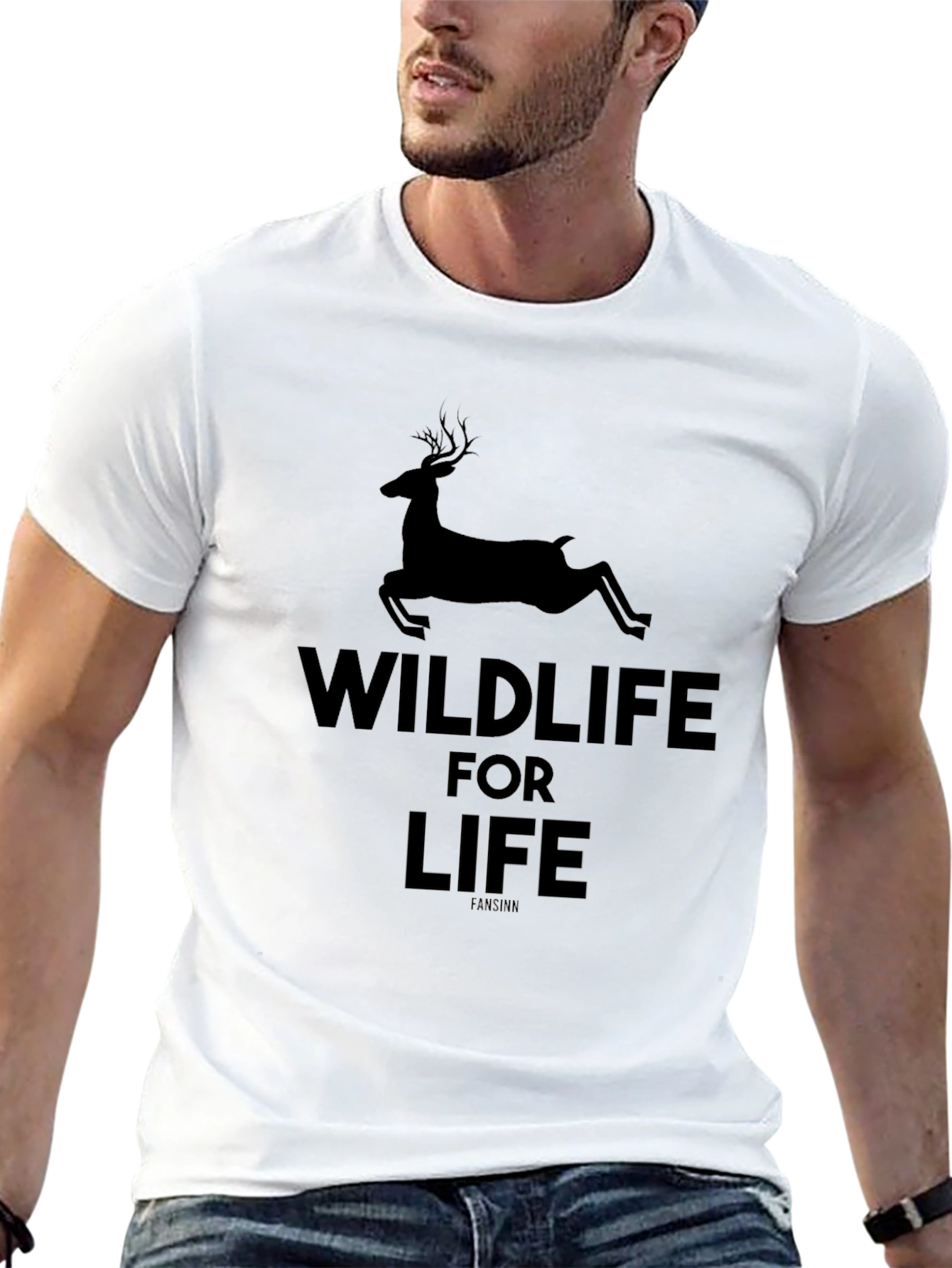 Wildlife for Life Black Graphic Tee