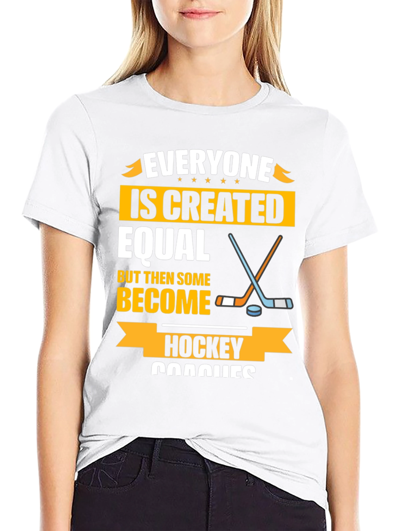 Everyone Is Created Equal Hockey Coaches T-Shirt