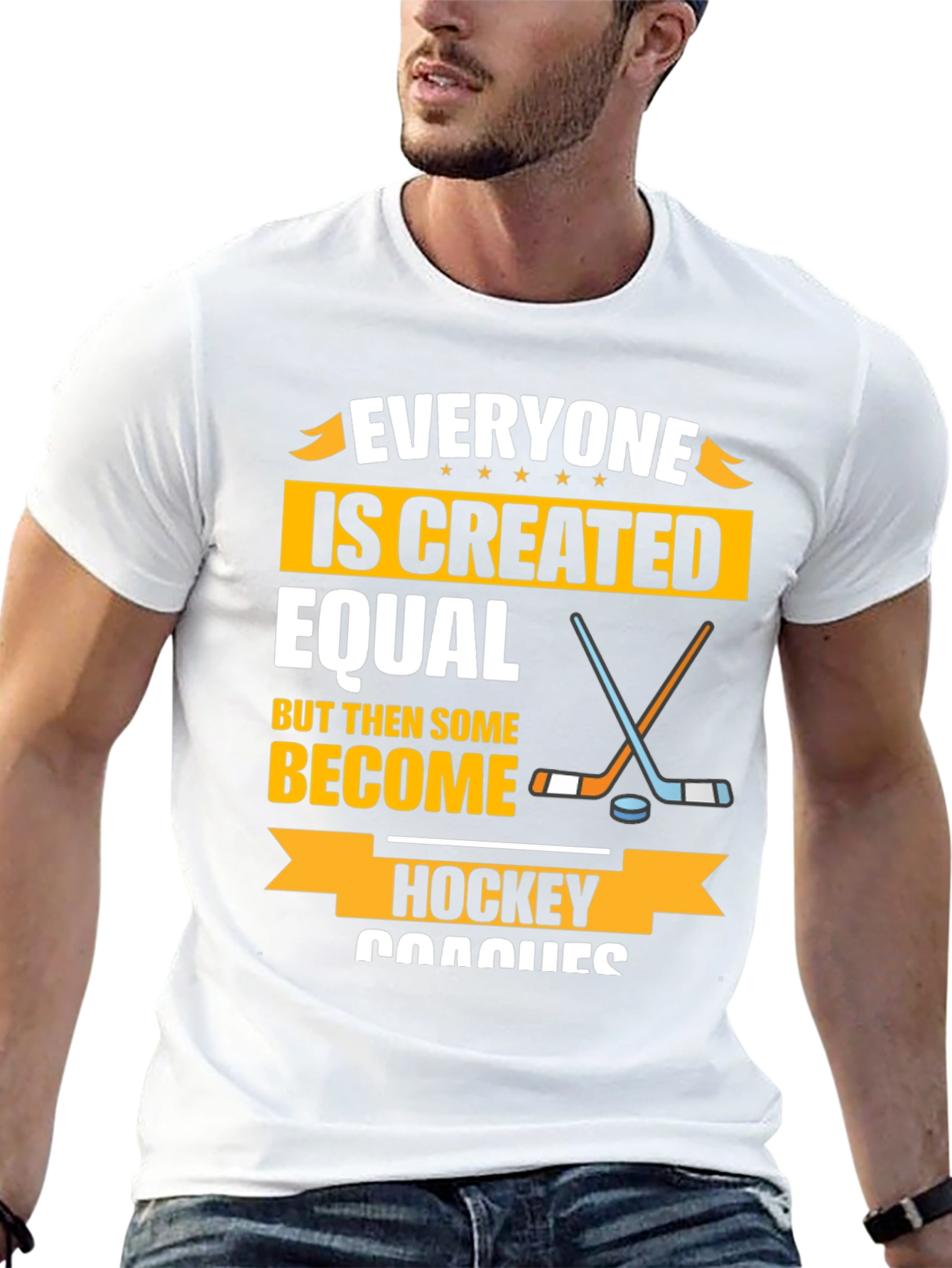 Everyone Is Created Equal Hockey Coaches T-Shirt