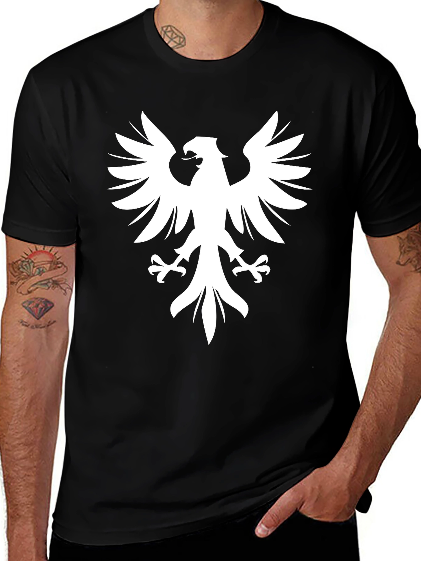 Black Eagle Graphic Tee - Bold Statement Shirt
