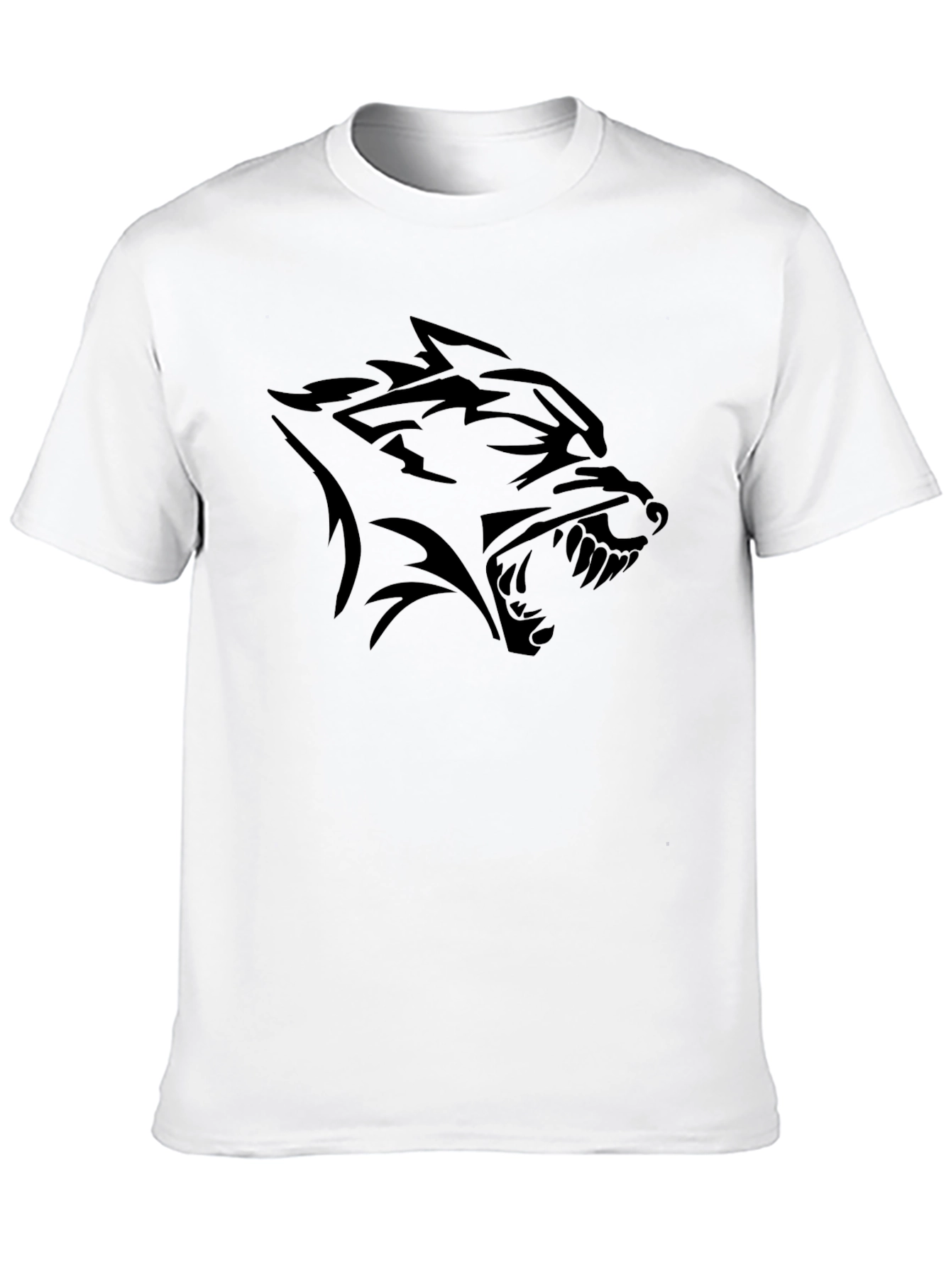 Black Wolf Graphic Tee - Bold Style