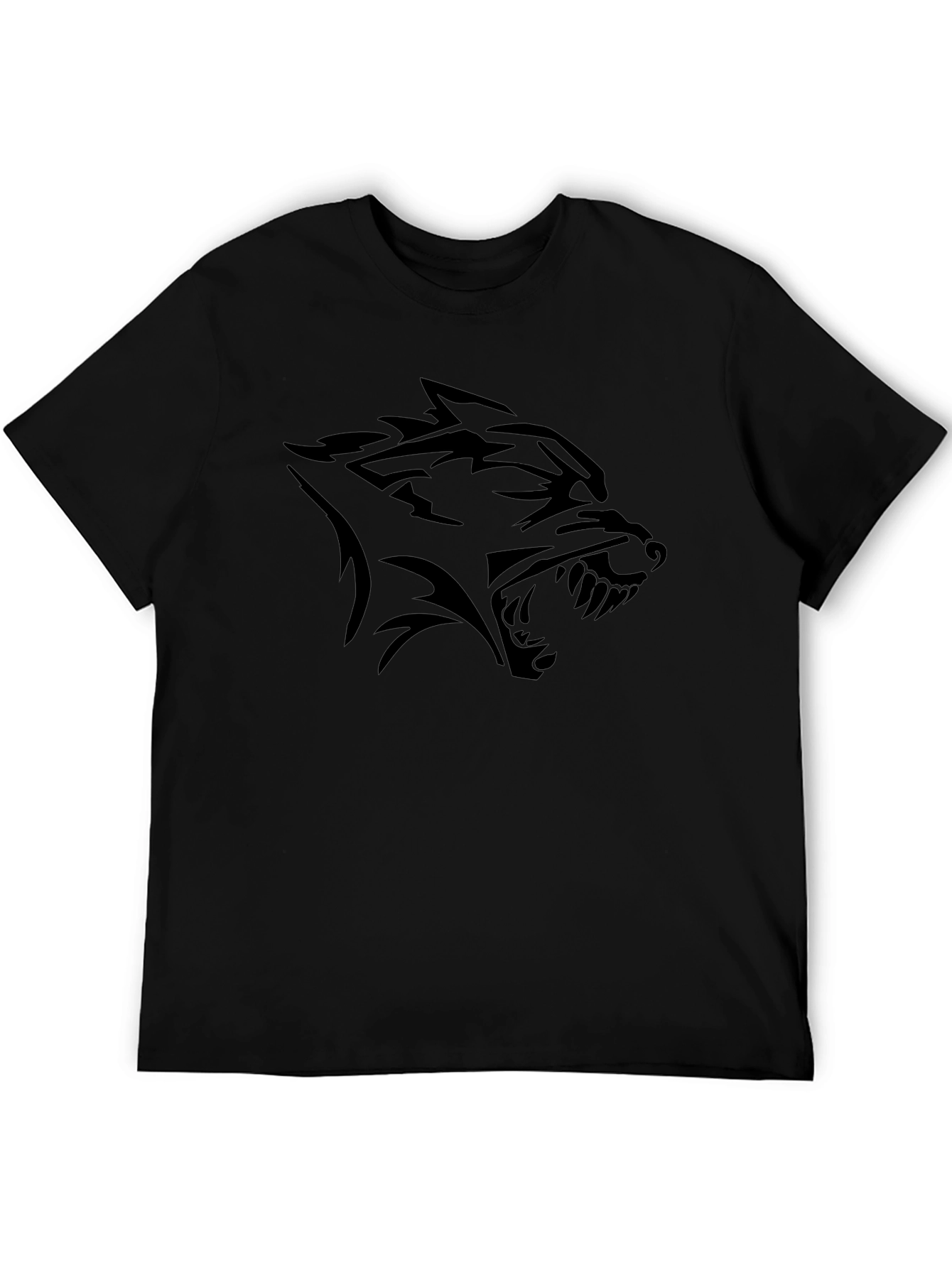 Black Wolf Graphic Tee - Bold Style