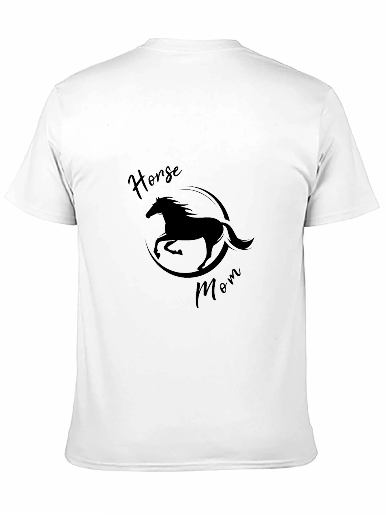 Horse Mom Black Graphic T-Shirt