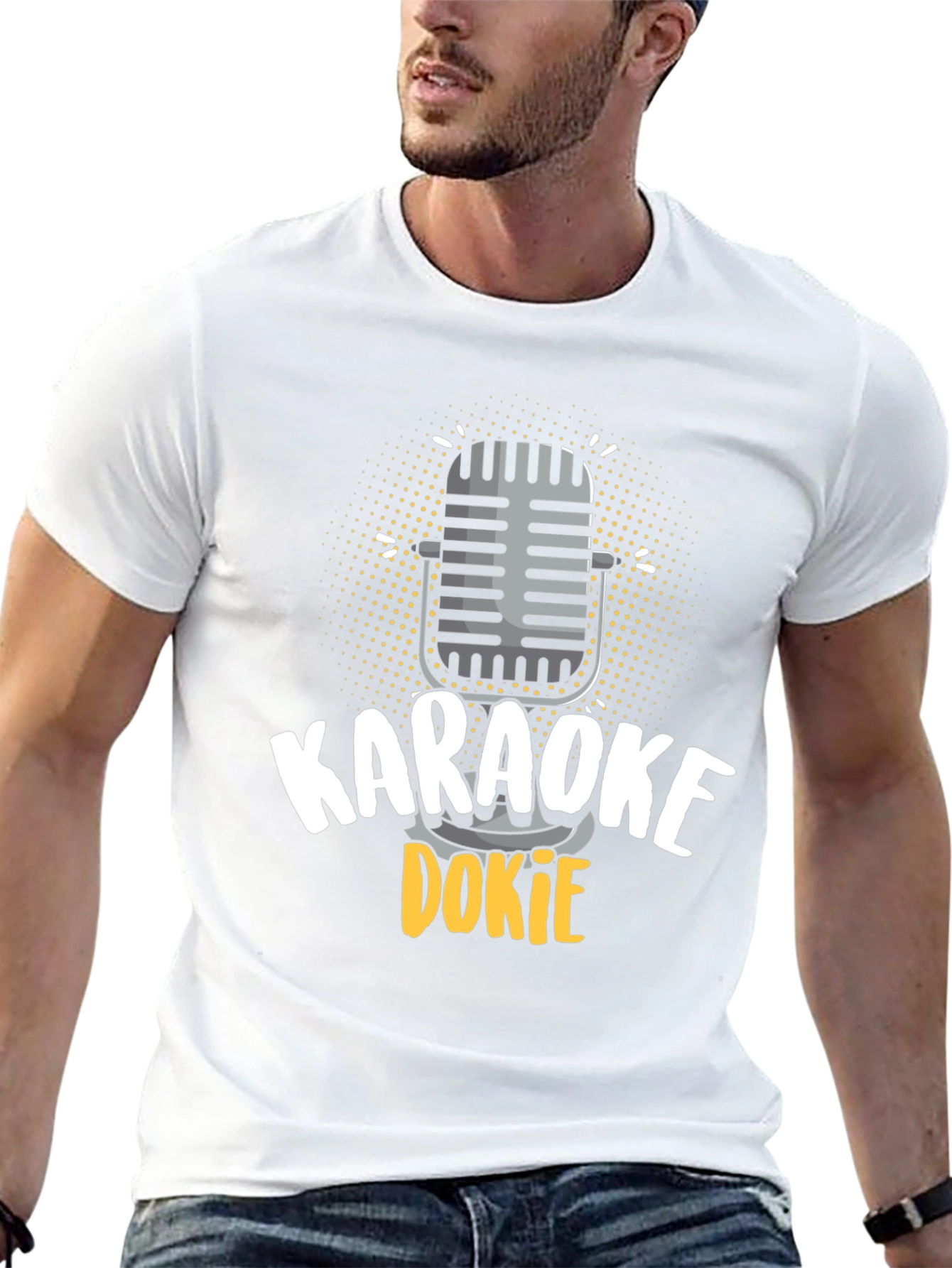 Karaoke Dokie Microphone Graphic T-Shirt