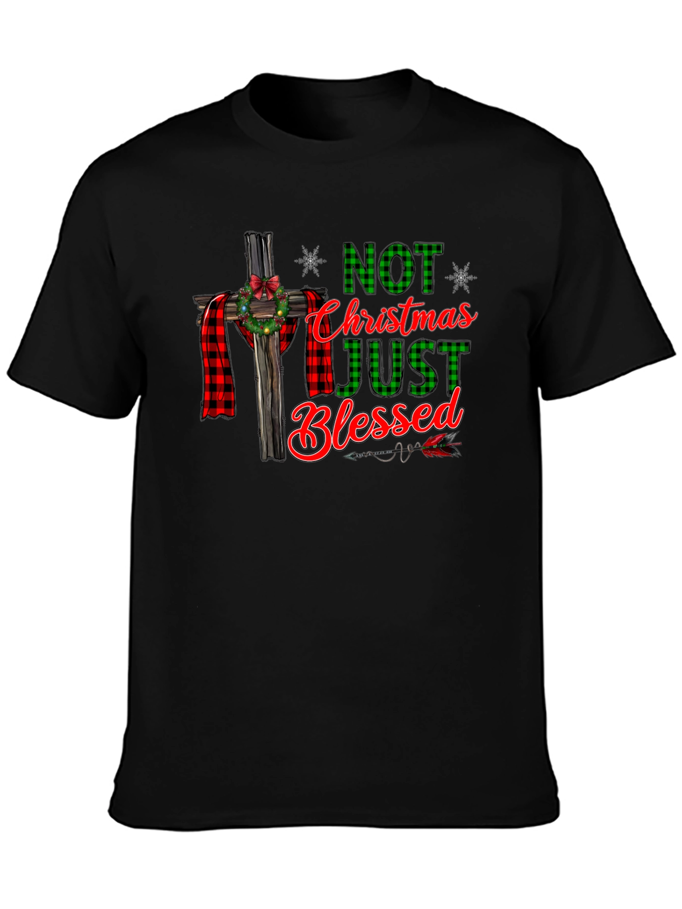 Not Just Christmas Blessed Graphic T-Shirt
