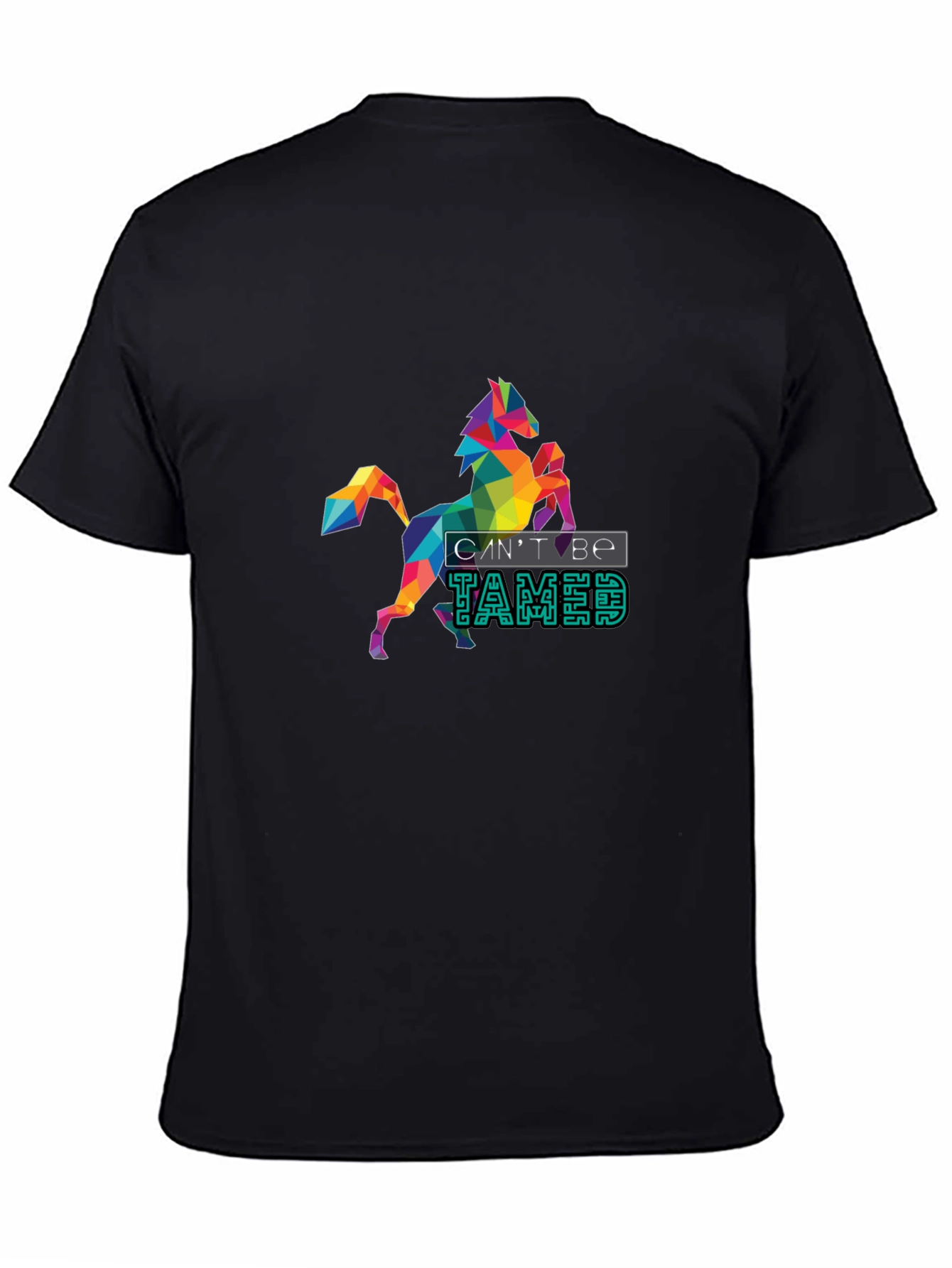 Untamed Geometric Horse Graphic Tee - Bold Style