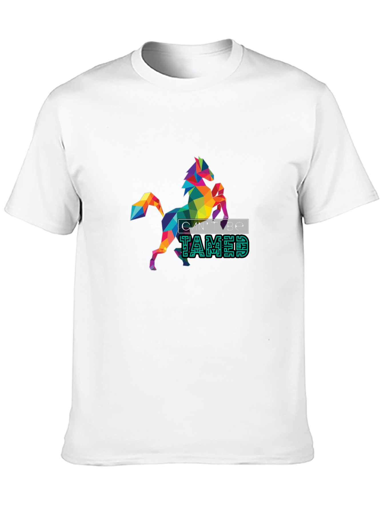 Untamed Geometric Horse Graphic Tee - Bold Style