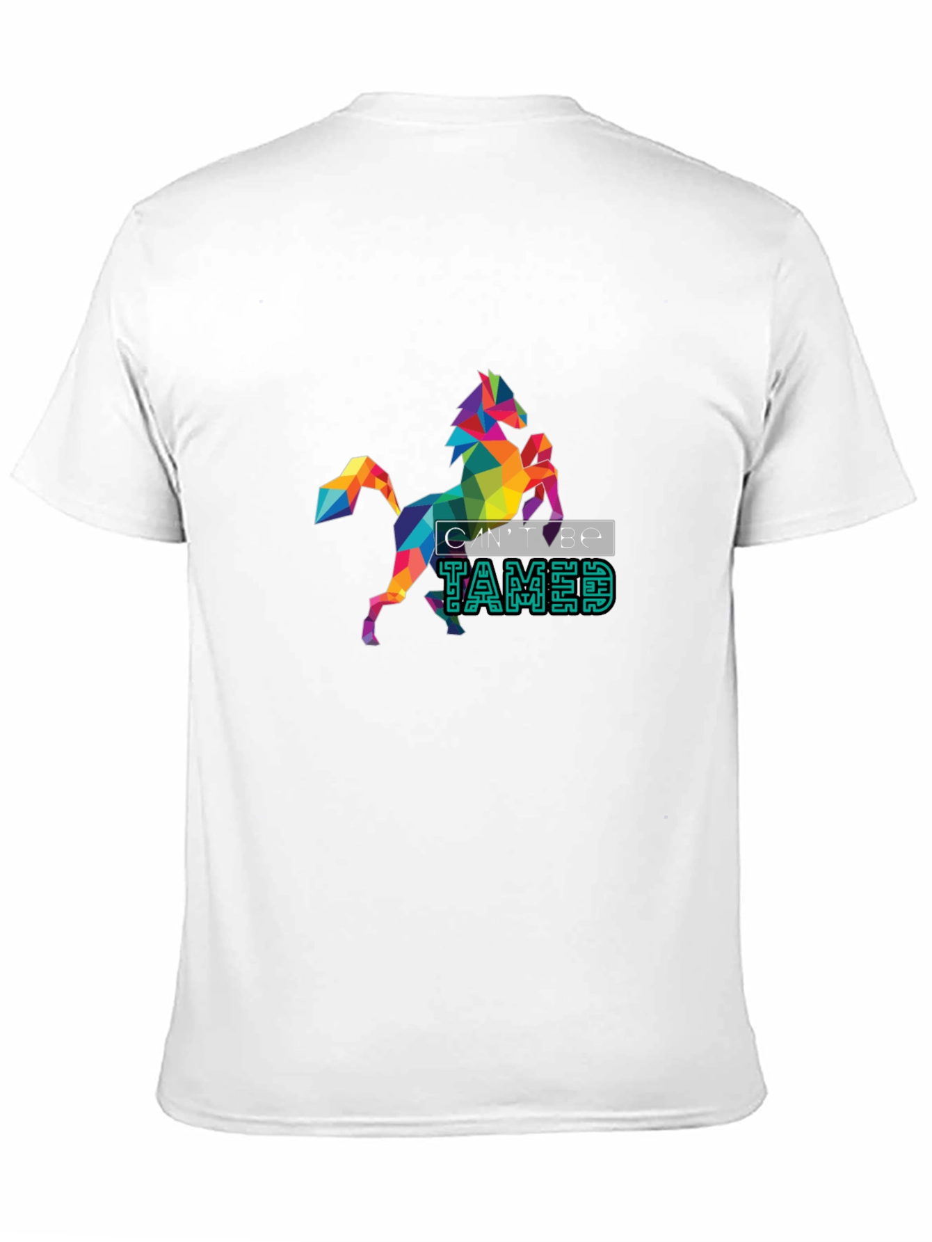 Untamed Geometric Horse Graphic Tee - Bold Style