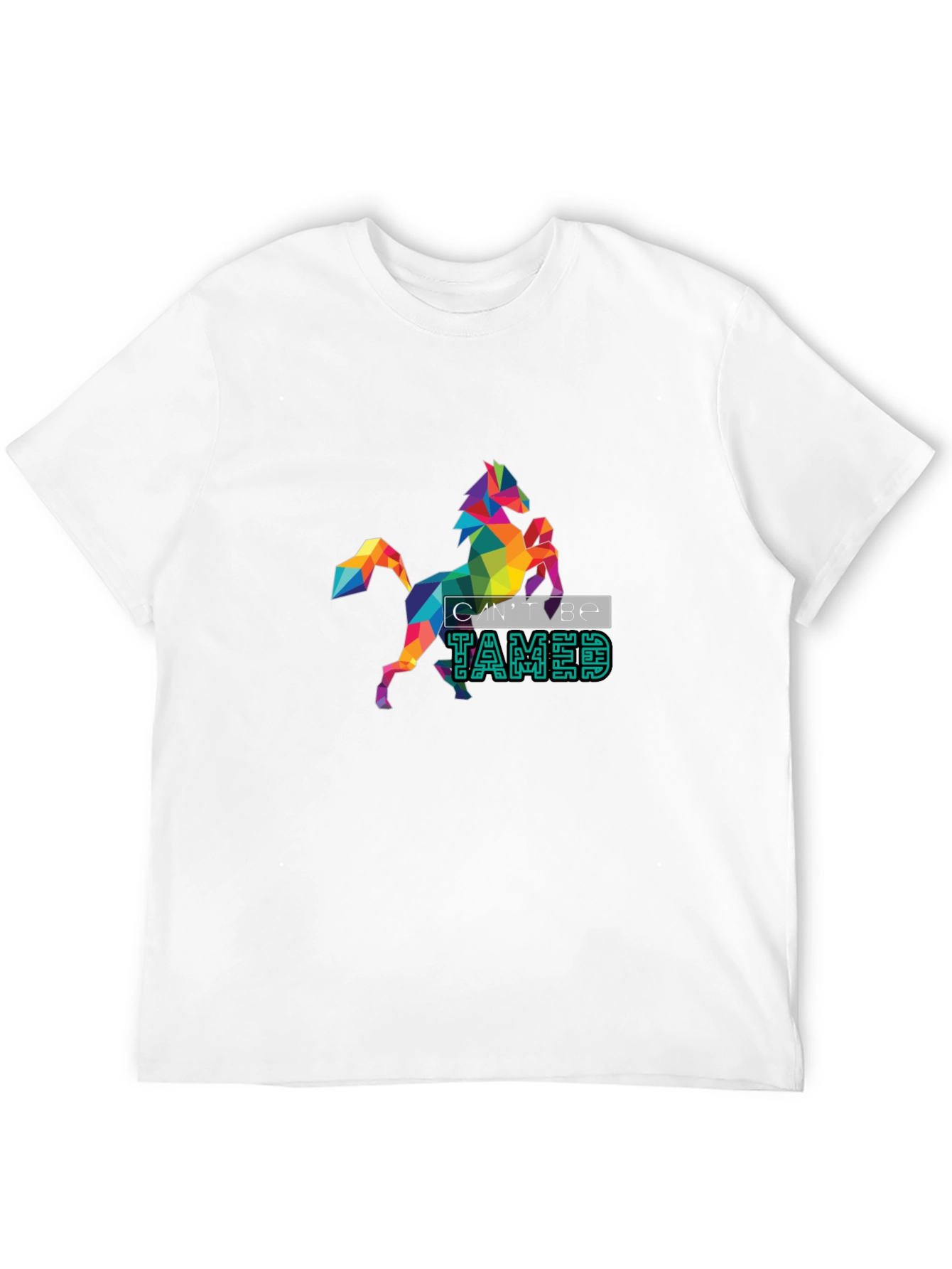 Untamed Geometric Horse Graphic Tee - Bold Style