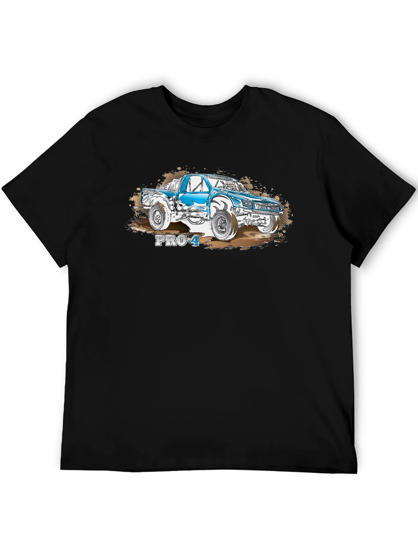 PRO 4 Truck T-Shirt - Black Cotton Tee
