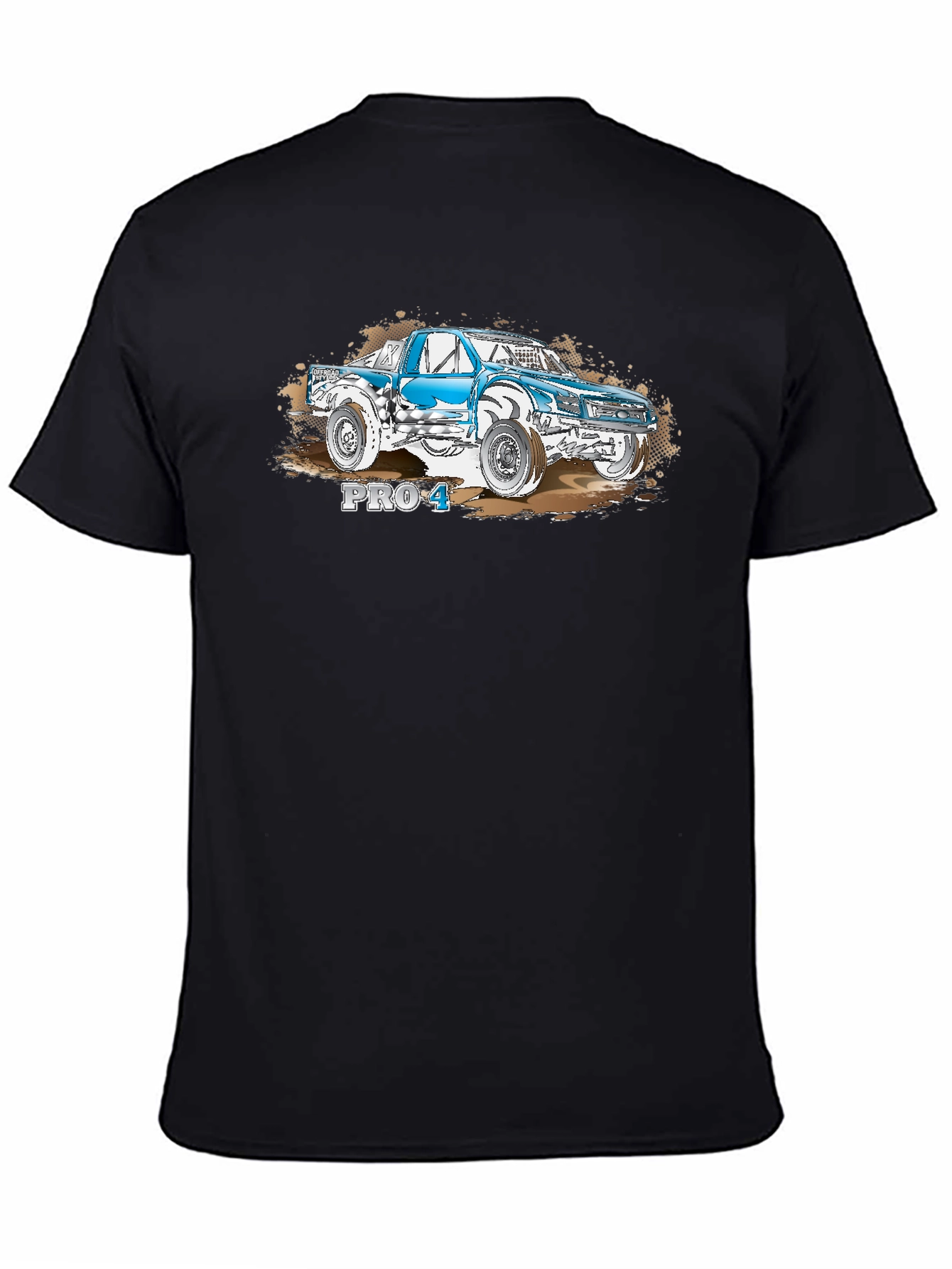 PRO 4 Truck T-Shirt - Black Cotton Tee