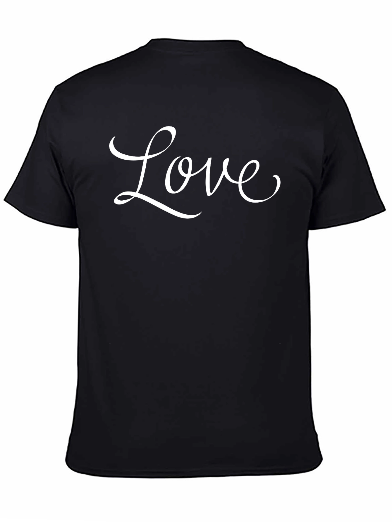 Love Script Black T-Shirt