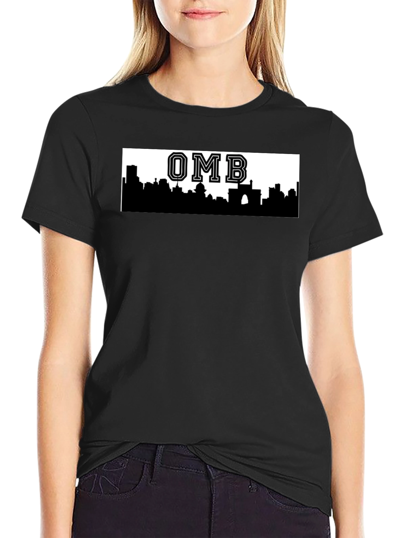 OMB Skyline Graphic Tee - Black T-Shirt