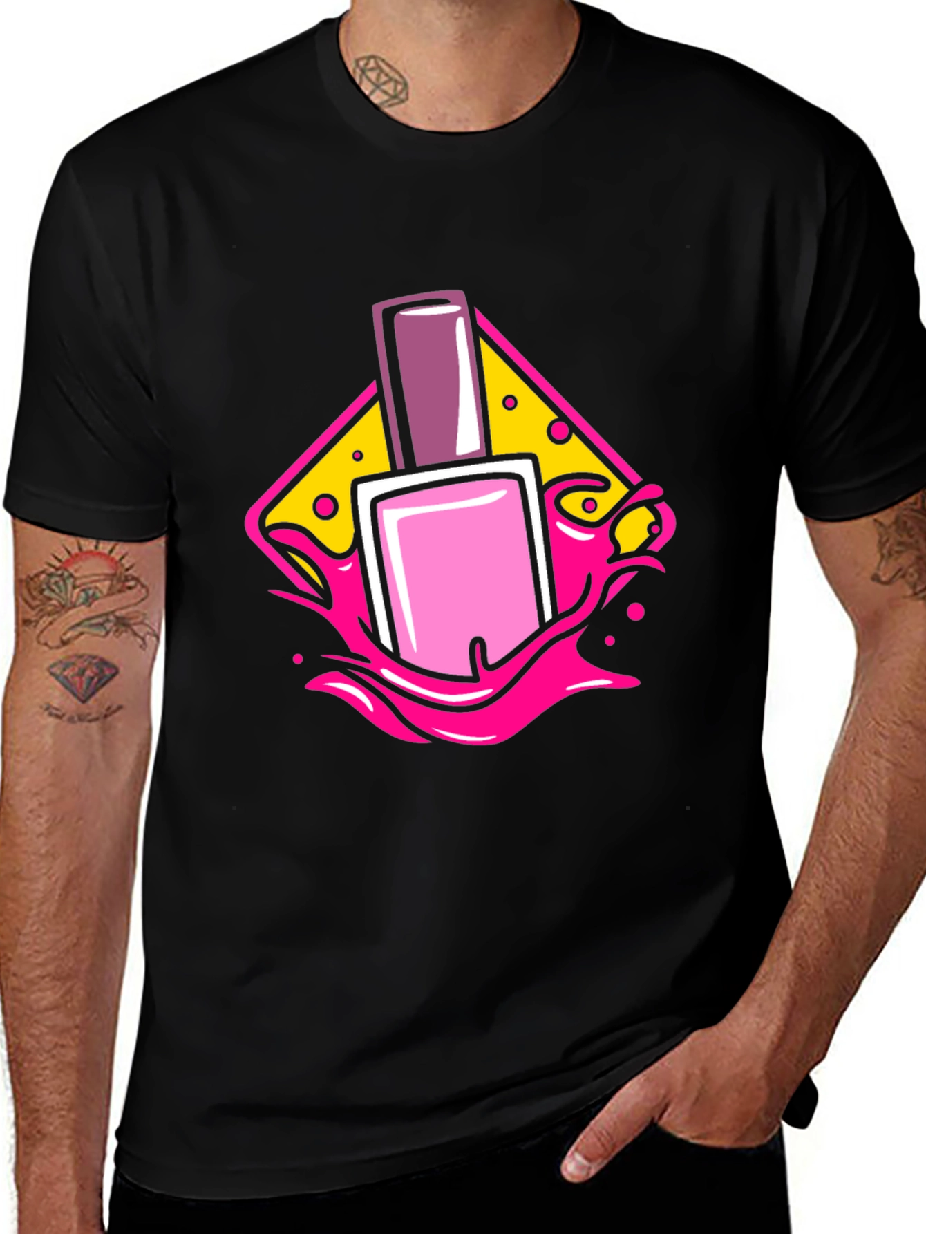 Nail Polish Graphic T-Shirt