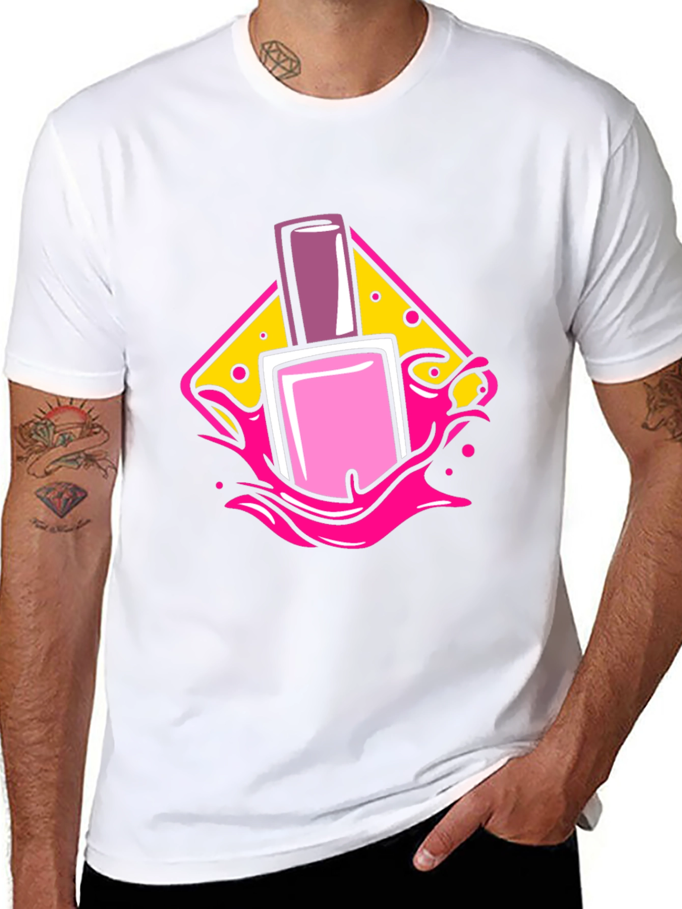 Nail Polish Graphic T-Shirt