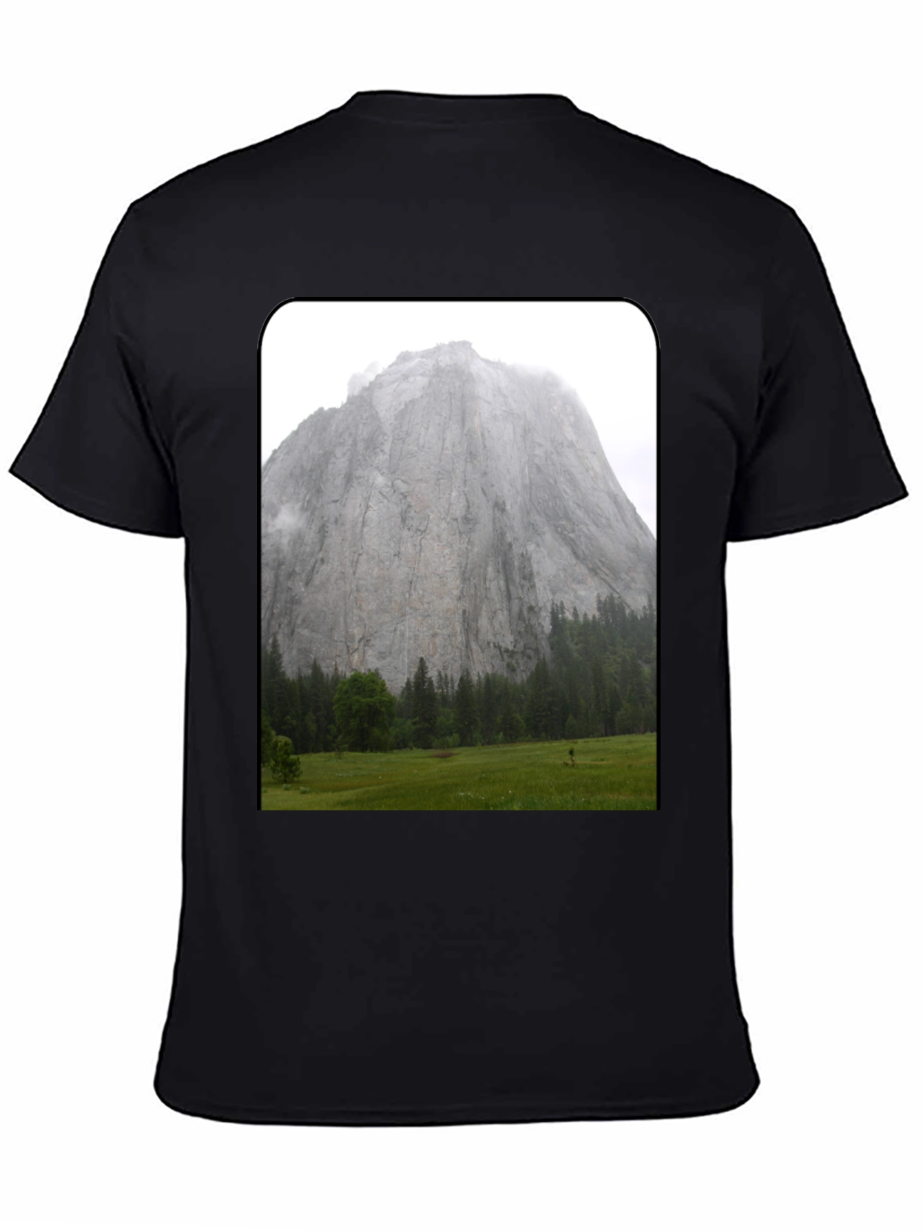 Mountain View Graphic Tee - Black Casual Shirt