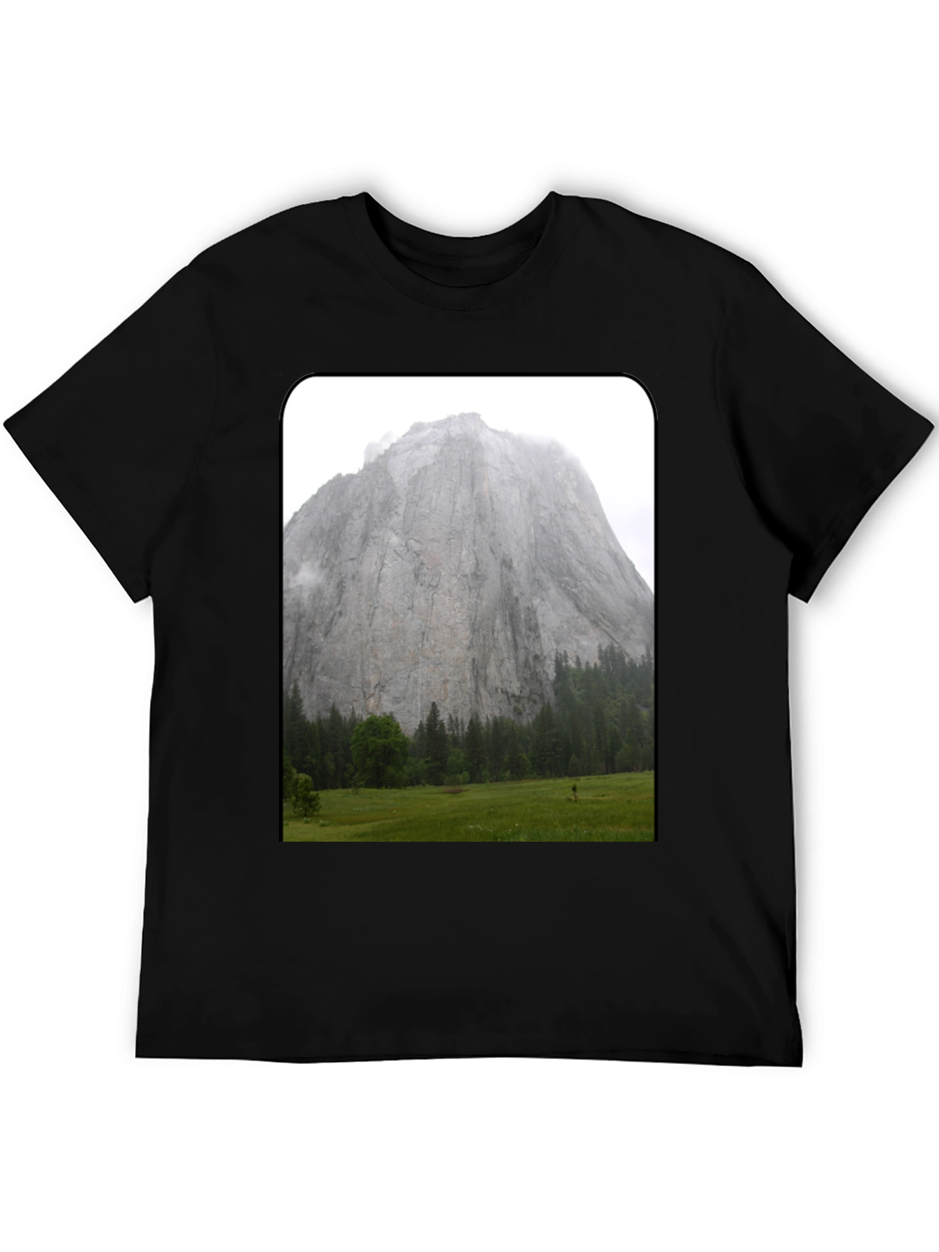Mountain View Graphic Tee - Black Casual Shirt