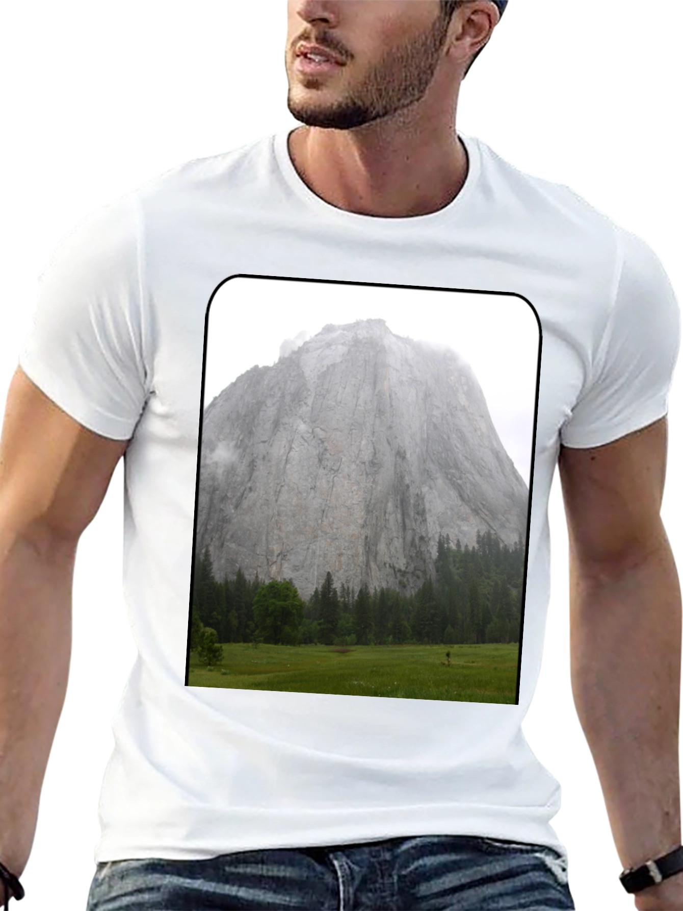 Mountain View Graphic Tee - Black Casual Shirt