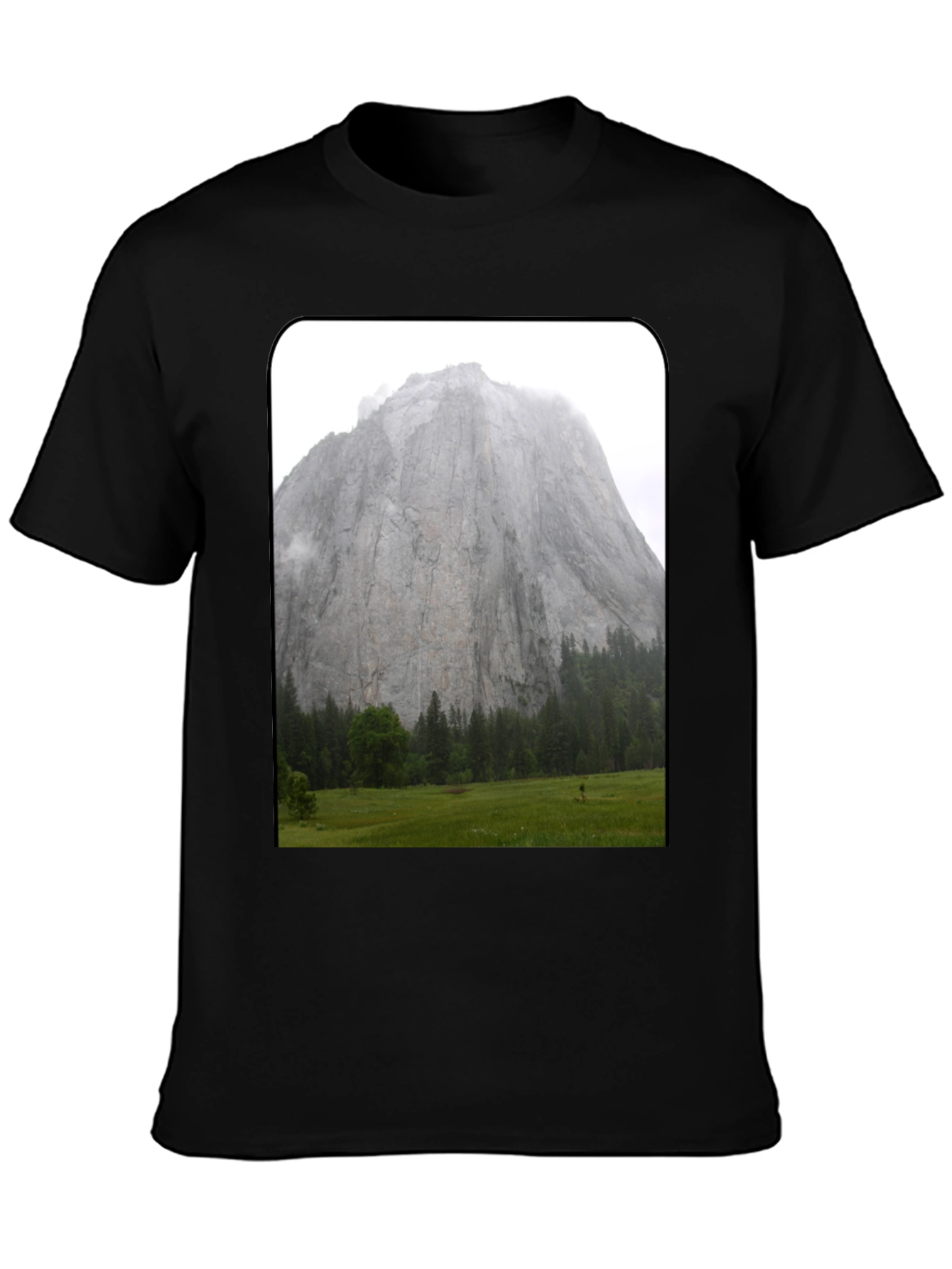 Mountain View Graphic Tee - Black Casual Shirt