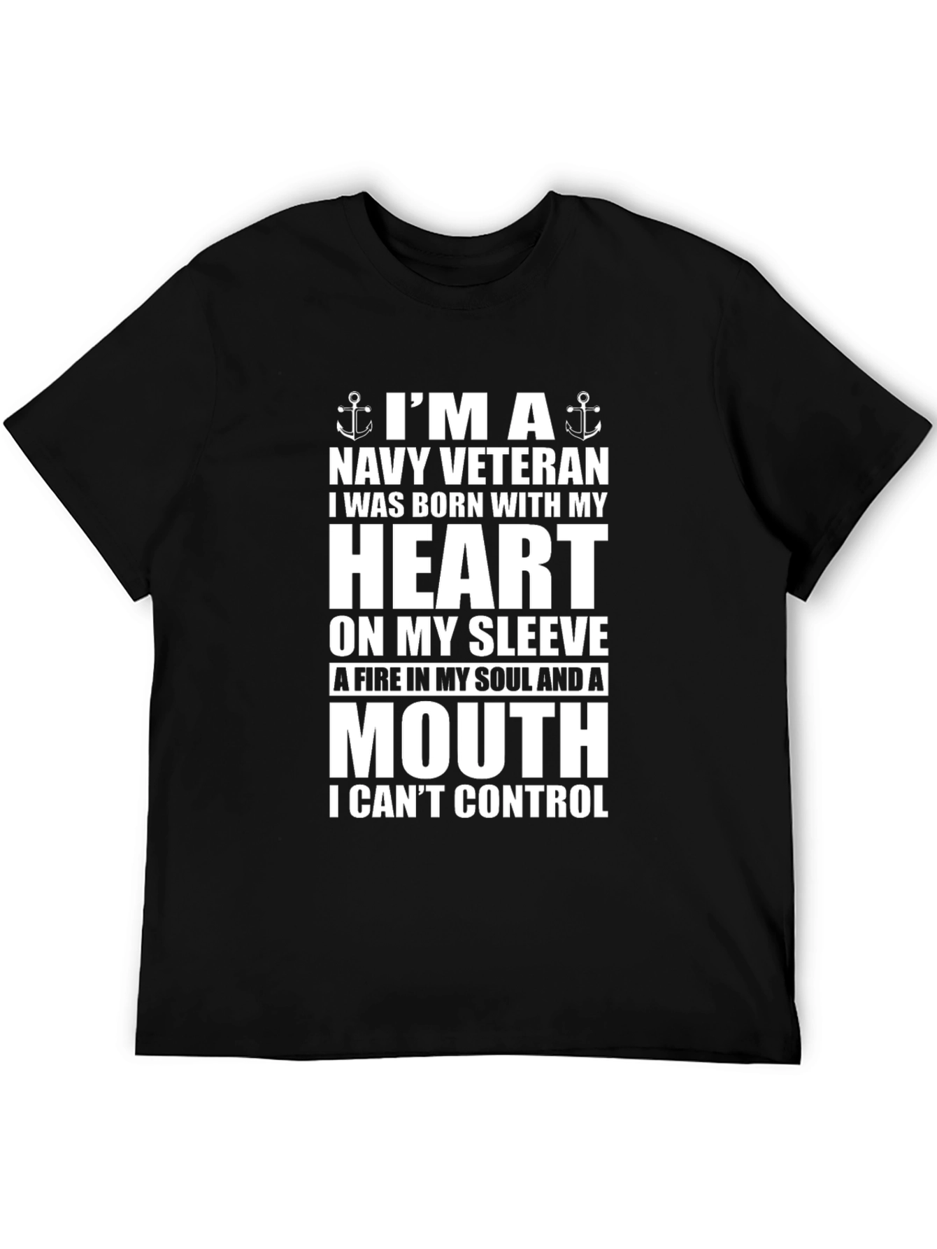 Navy Veteran Graphic T-Shirt - Heart & Mouth