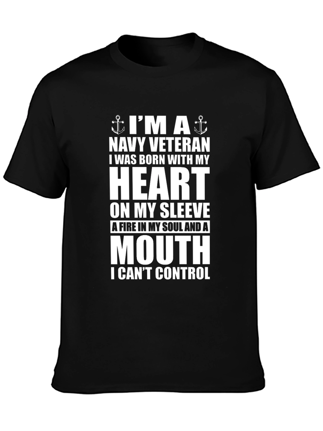 Navy Veteran Graphic T-Shirt - Heart & Mouth