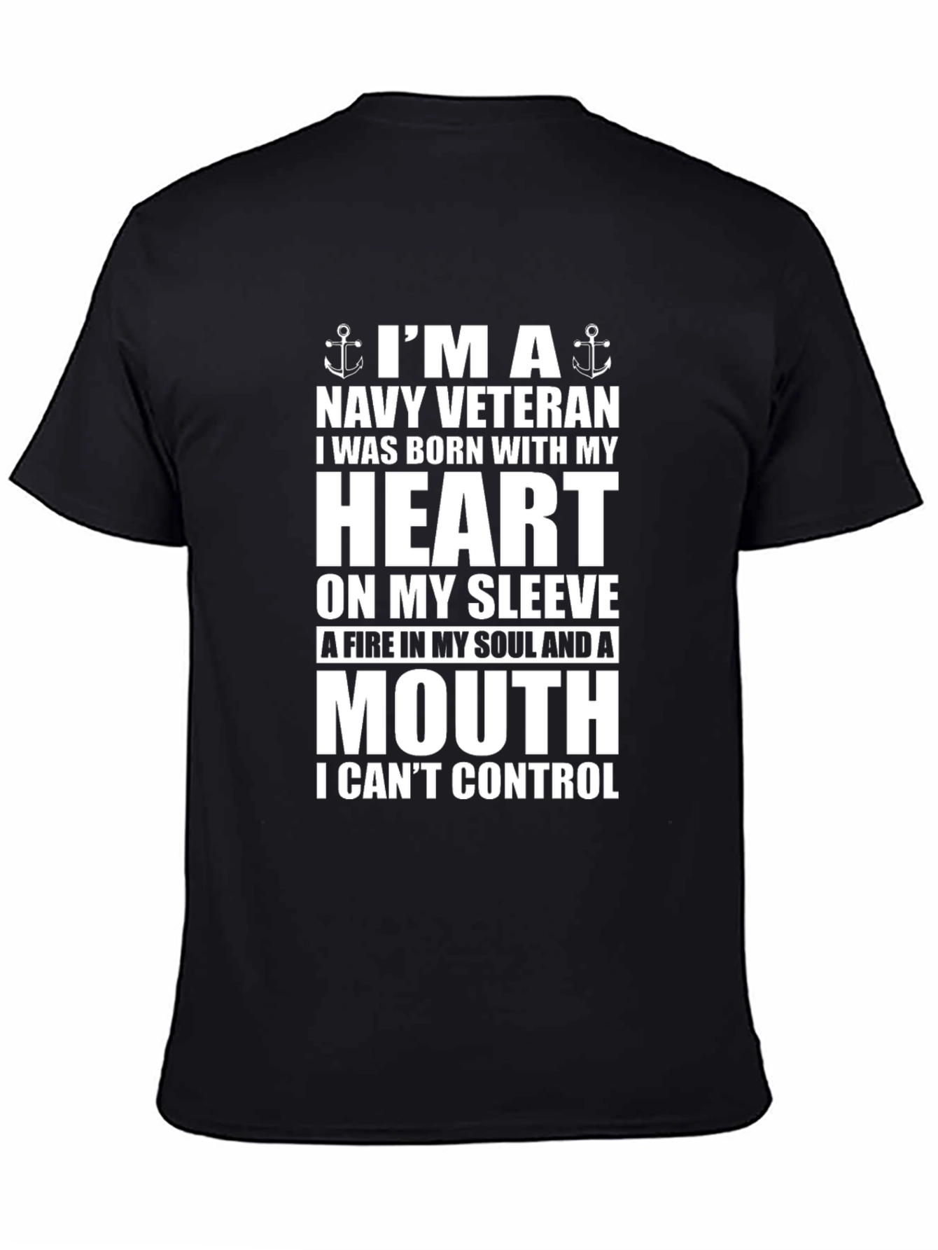 Navy Veteran Graphic T-Shirt - Heart & Mouth