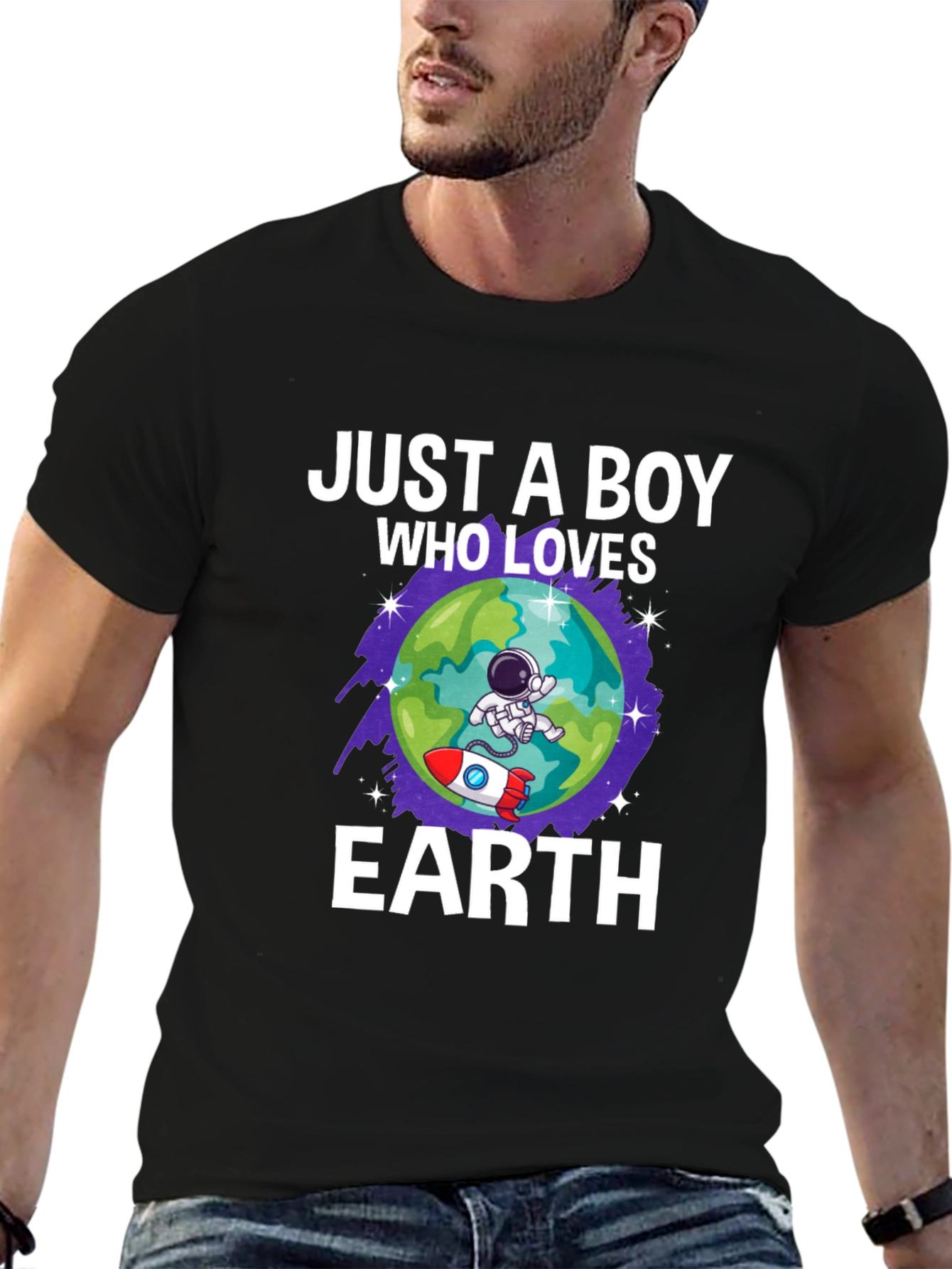 Boy Who Loves Earth T-Shirt Astronaut Space