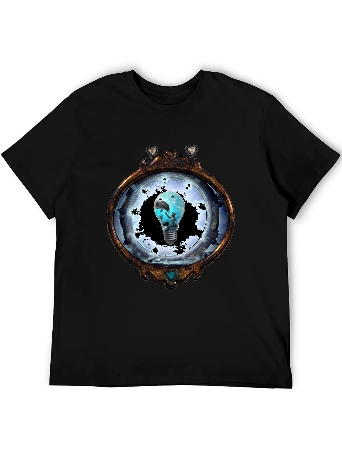 Ocean Lightbulb Graphic Tee - Unique Design