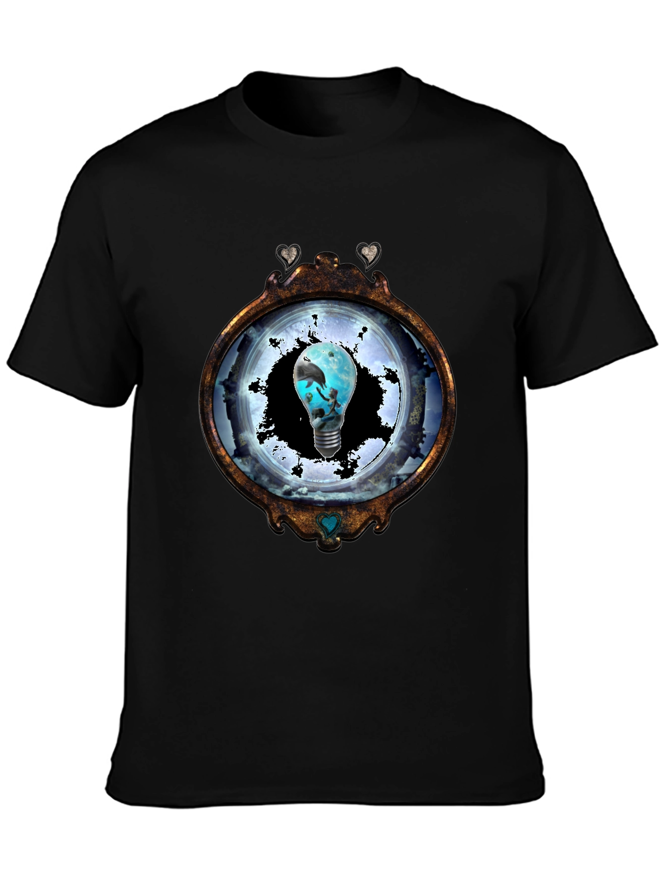 Ocean Lightbulb Graphic Tee - Unique Design