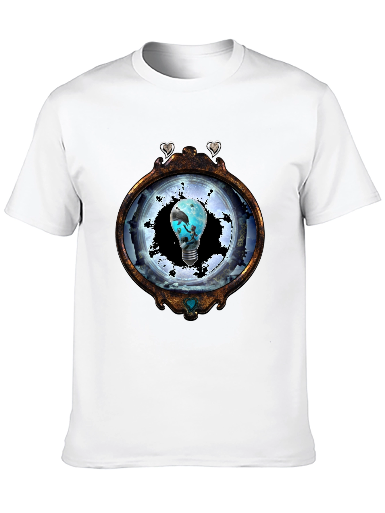 Ocean Lightbulb Graphic Tee - Unique Design