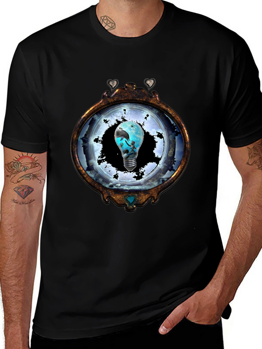 Ocean Lightbulb Graphic Tee - Unique Design