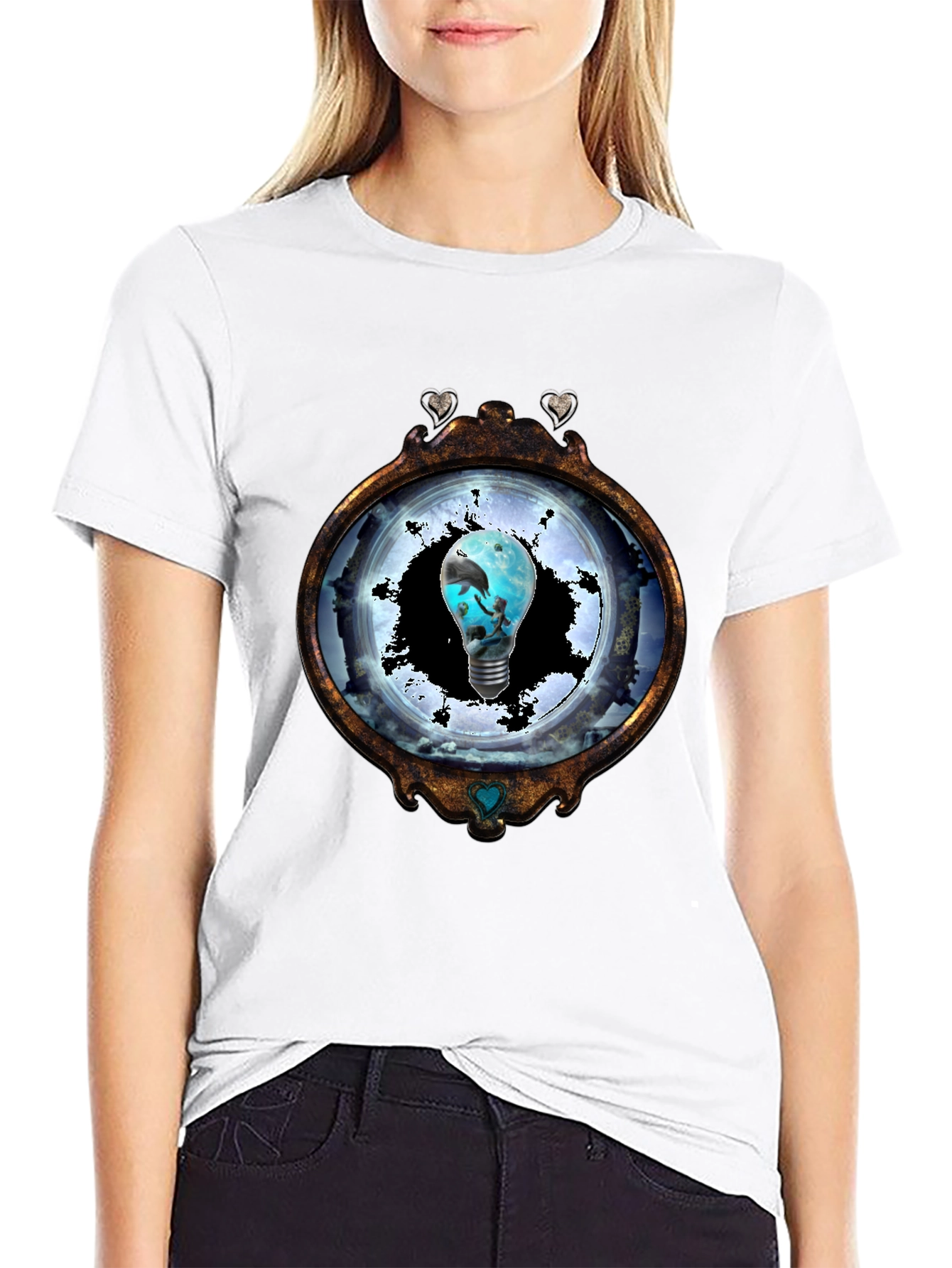 Ocean Lightbulb Graphic Tee - Unique Design