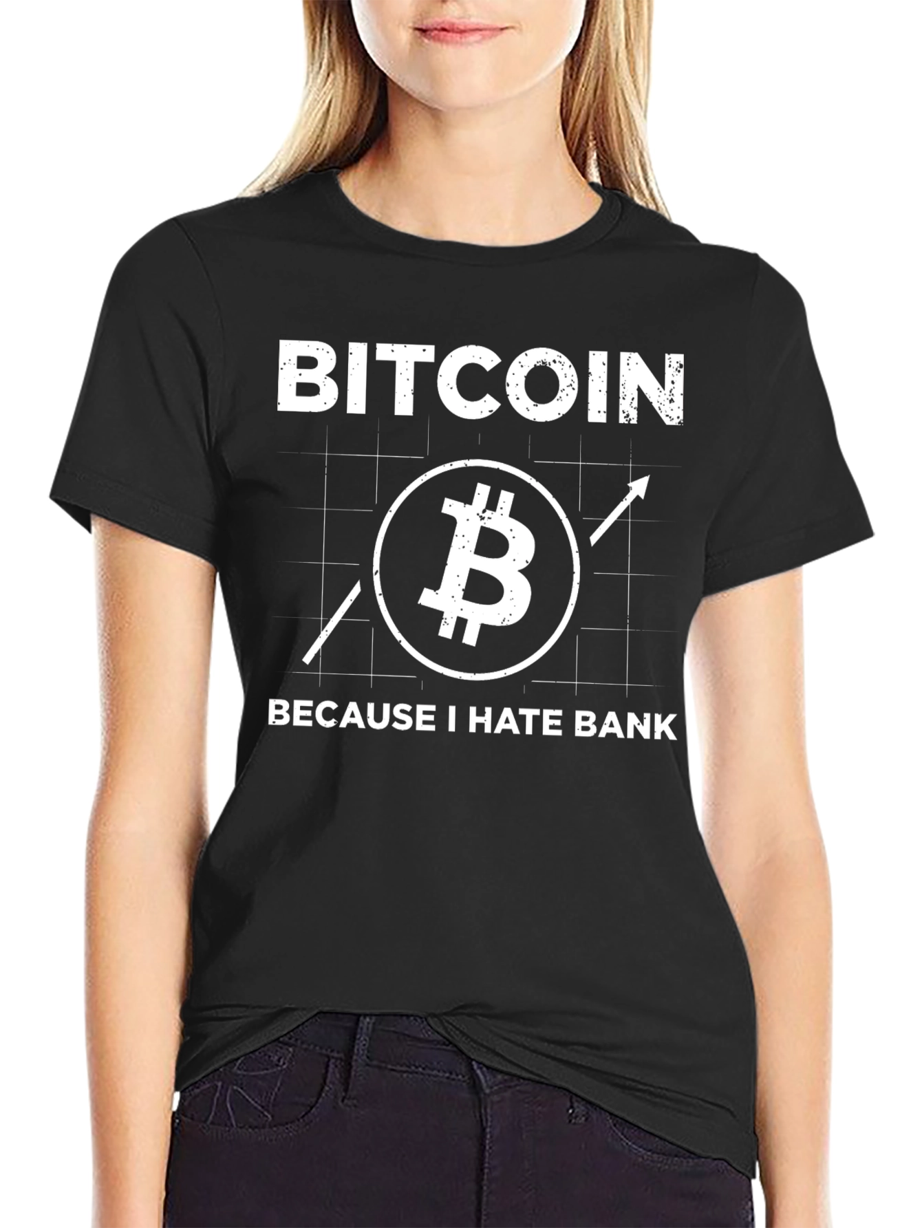 Bitcoin HATE BANK Tee - Black Crypto Shirt