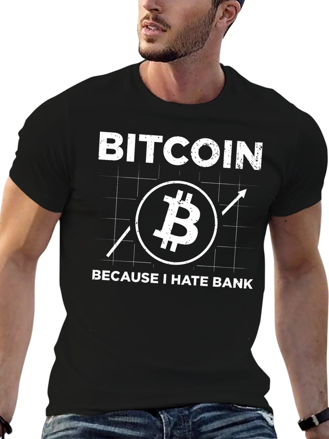 Bitcoin HATE BANK Tee - Black Crypto Shirt