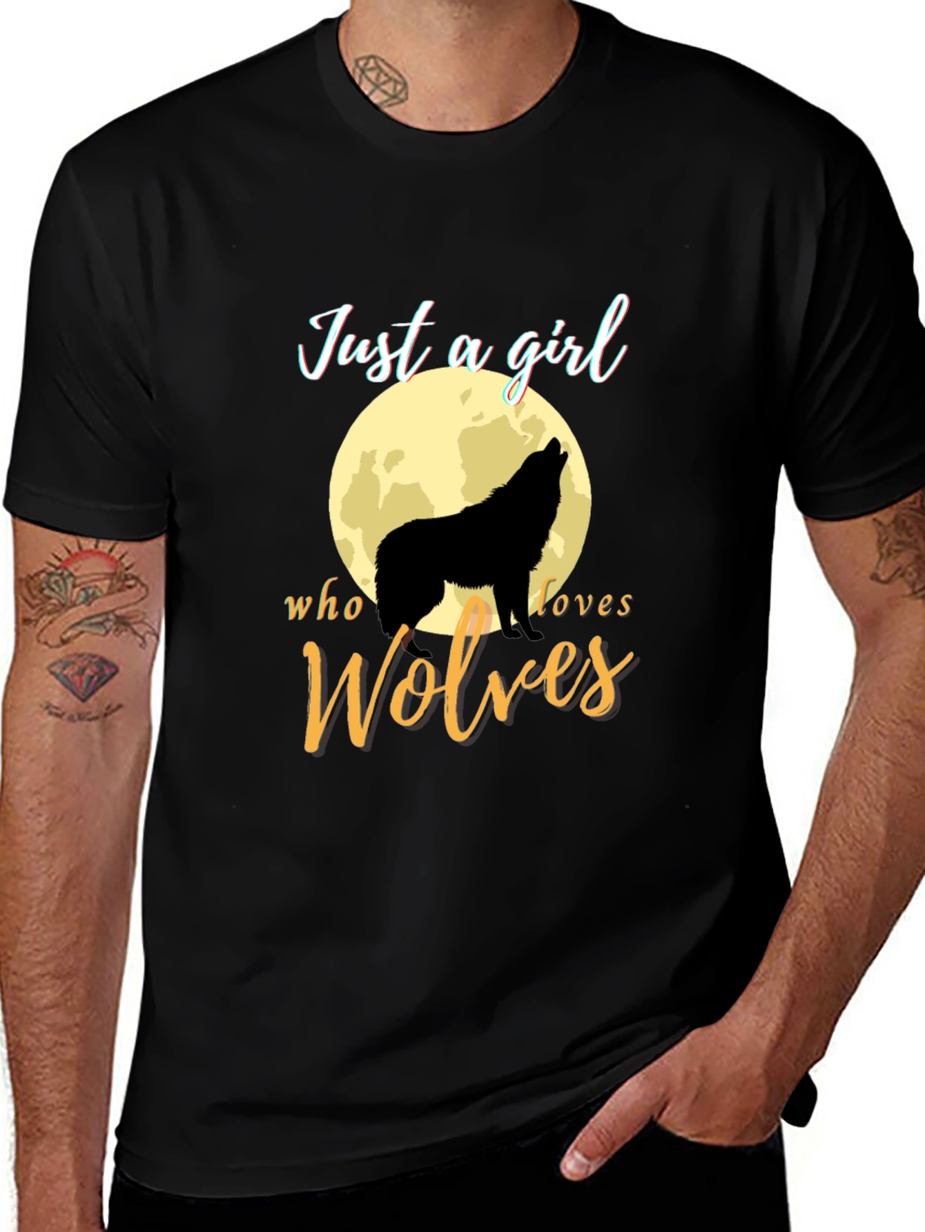 Just a Girl Who Loves Wolves T-Shirt