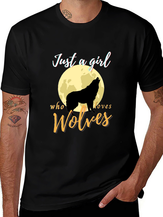 Just a Girl Who Loves Wolves T-Shirt