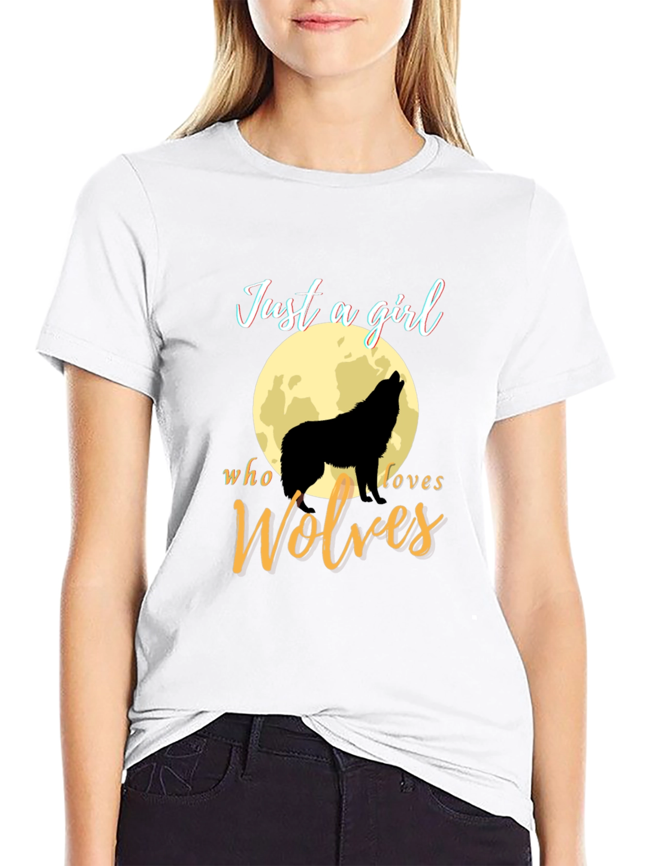 Just a Girl Who Loves Wolves T-Shirt
