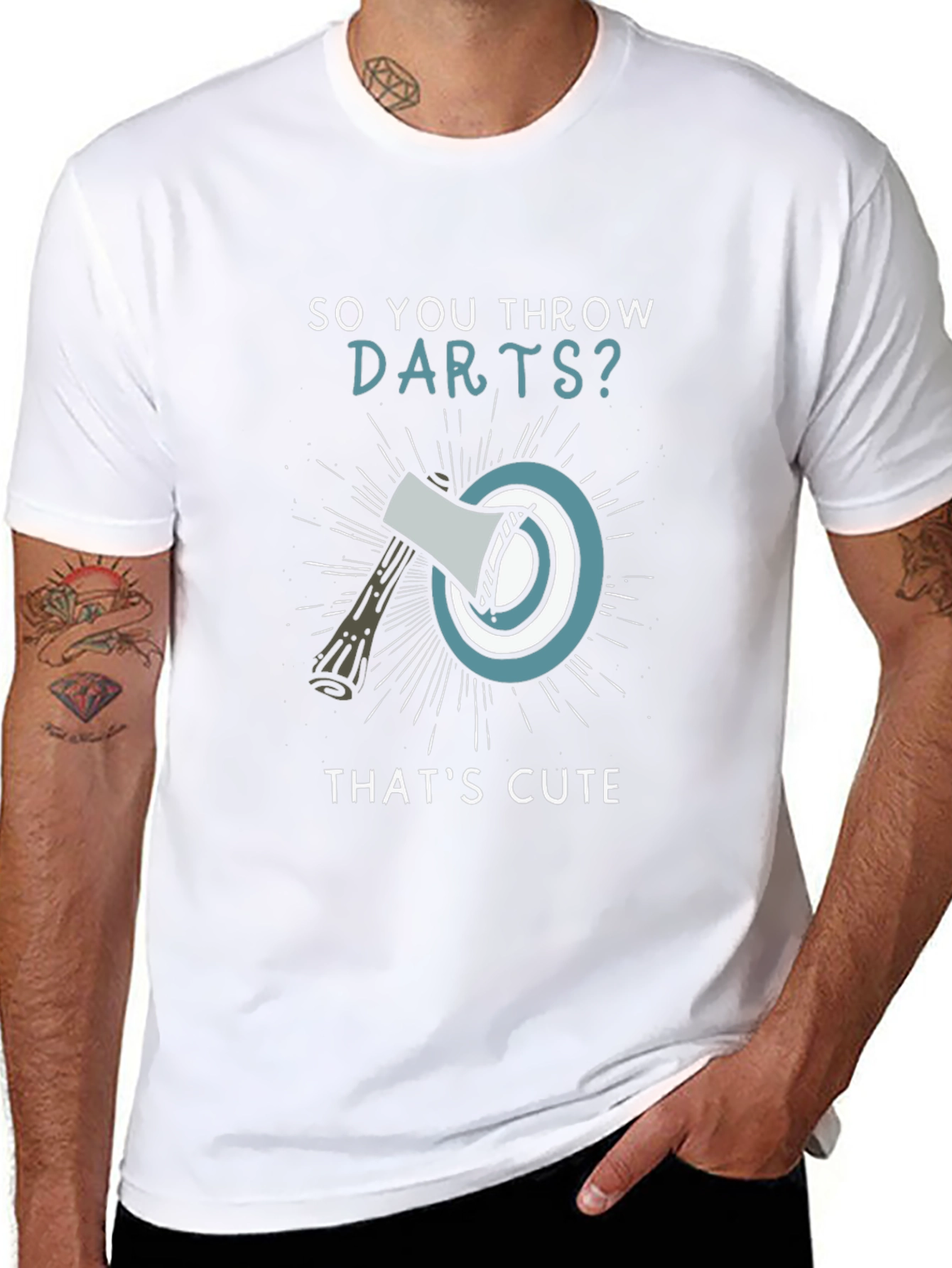 So You Throw Darts? Axe Throwing Humor T-Shirt