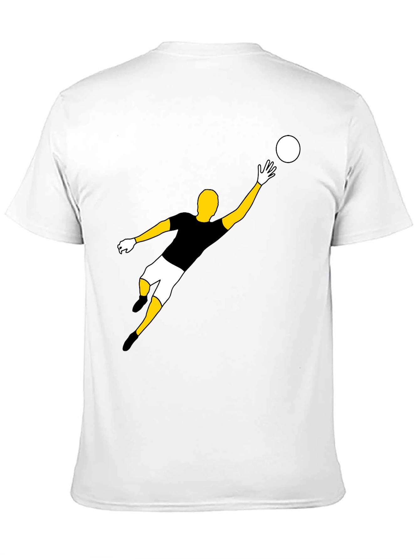 Goalkeeper Graphic Tee - Black Casual T-Shirt