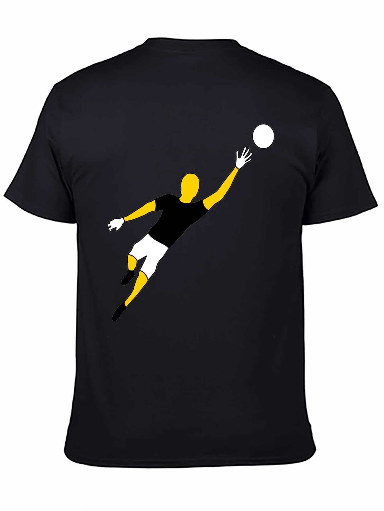 Goalkeeper Graphic Tee - Black Casual T-Shirt