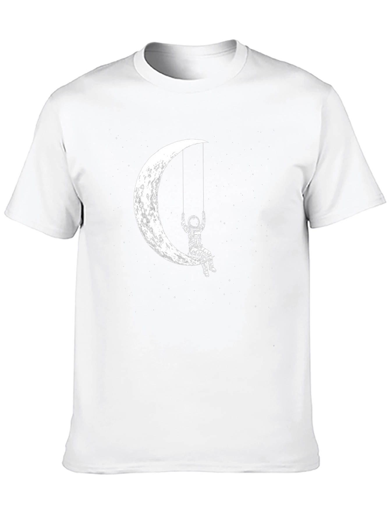 Astronaut Moon Swing Graphic Tee - Black