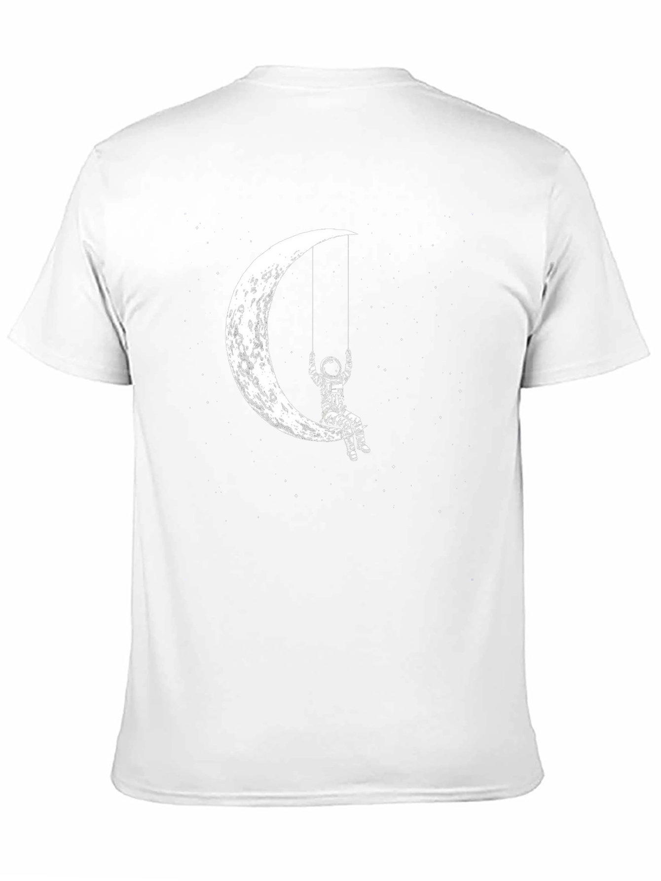 Astronaut Moon Swing Graphic Tee - Black