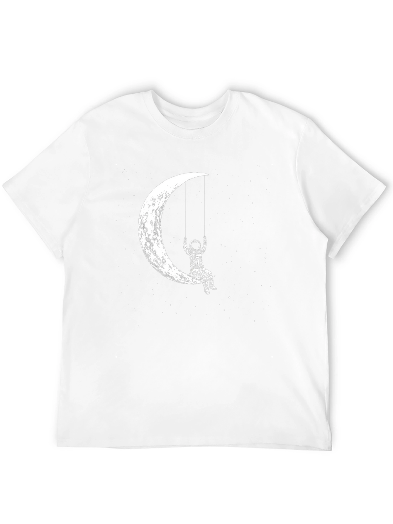Astronaut Moon Swing Graphic Tee - Black