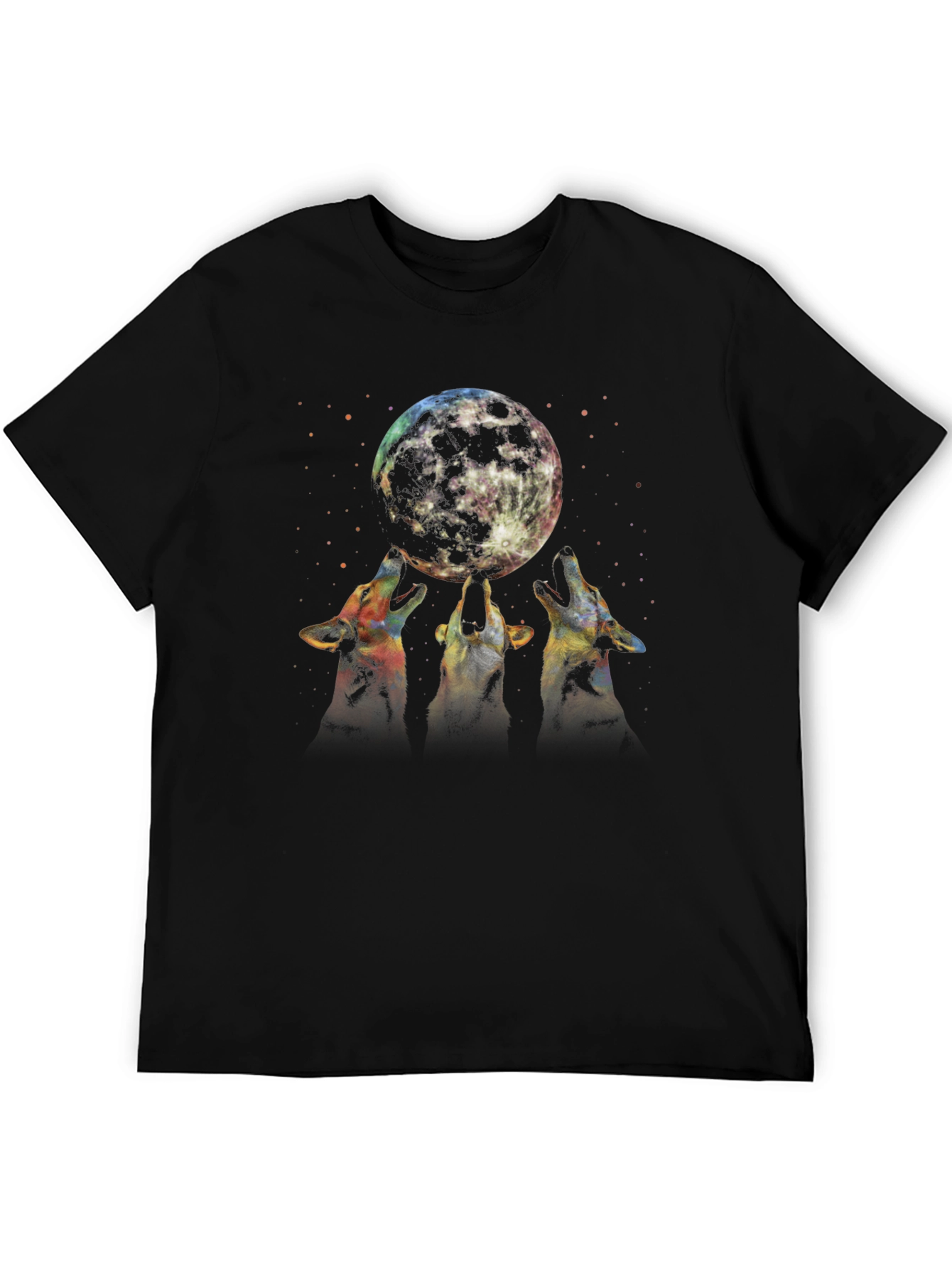 Wolf Moon Graphic Tee - Black T-Shirt