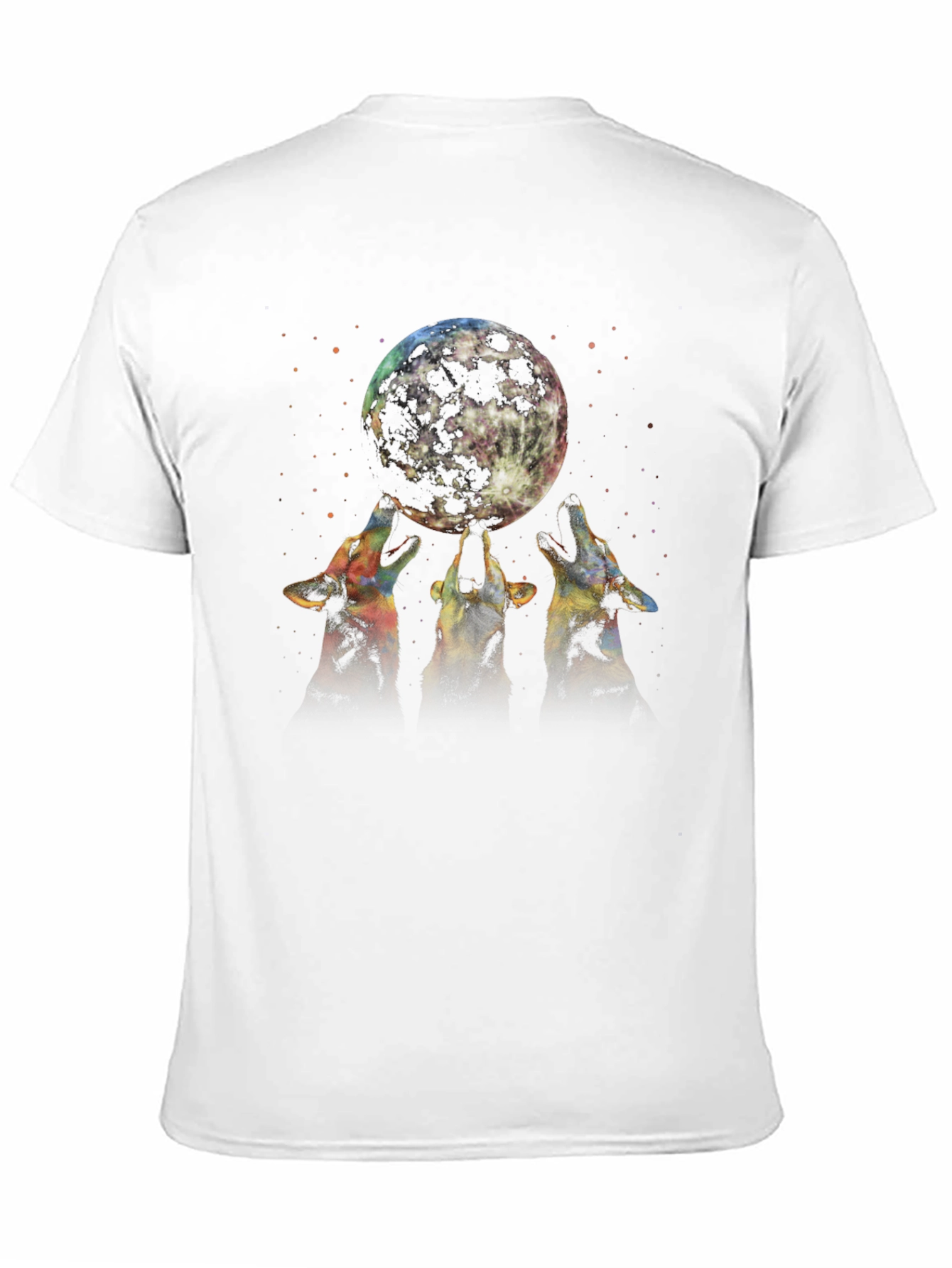 Wolf Moon Graphic Tee - Black T-Shirt