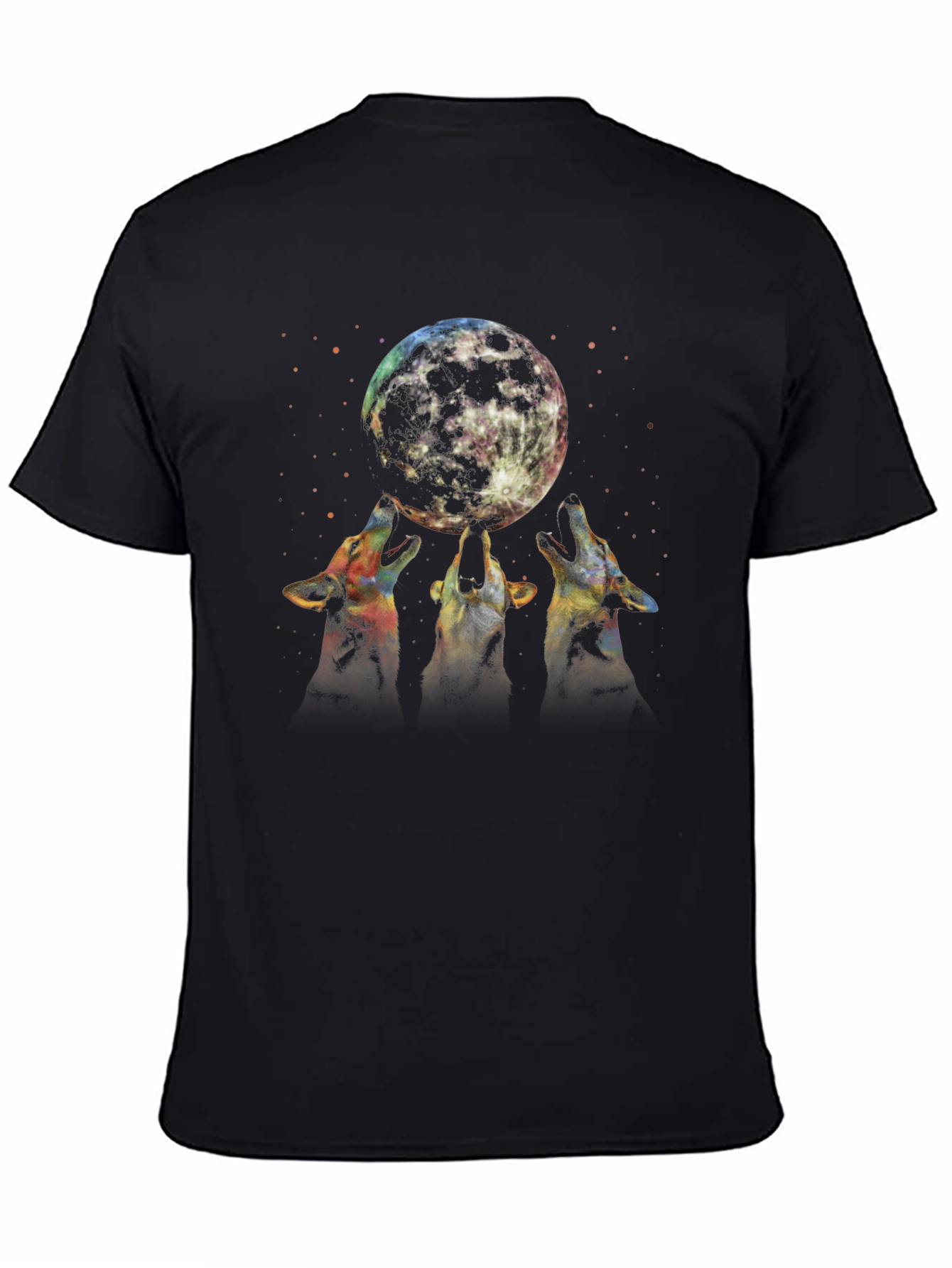 Wolf Moon Graphic Tee - Black T-Shirt