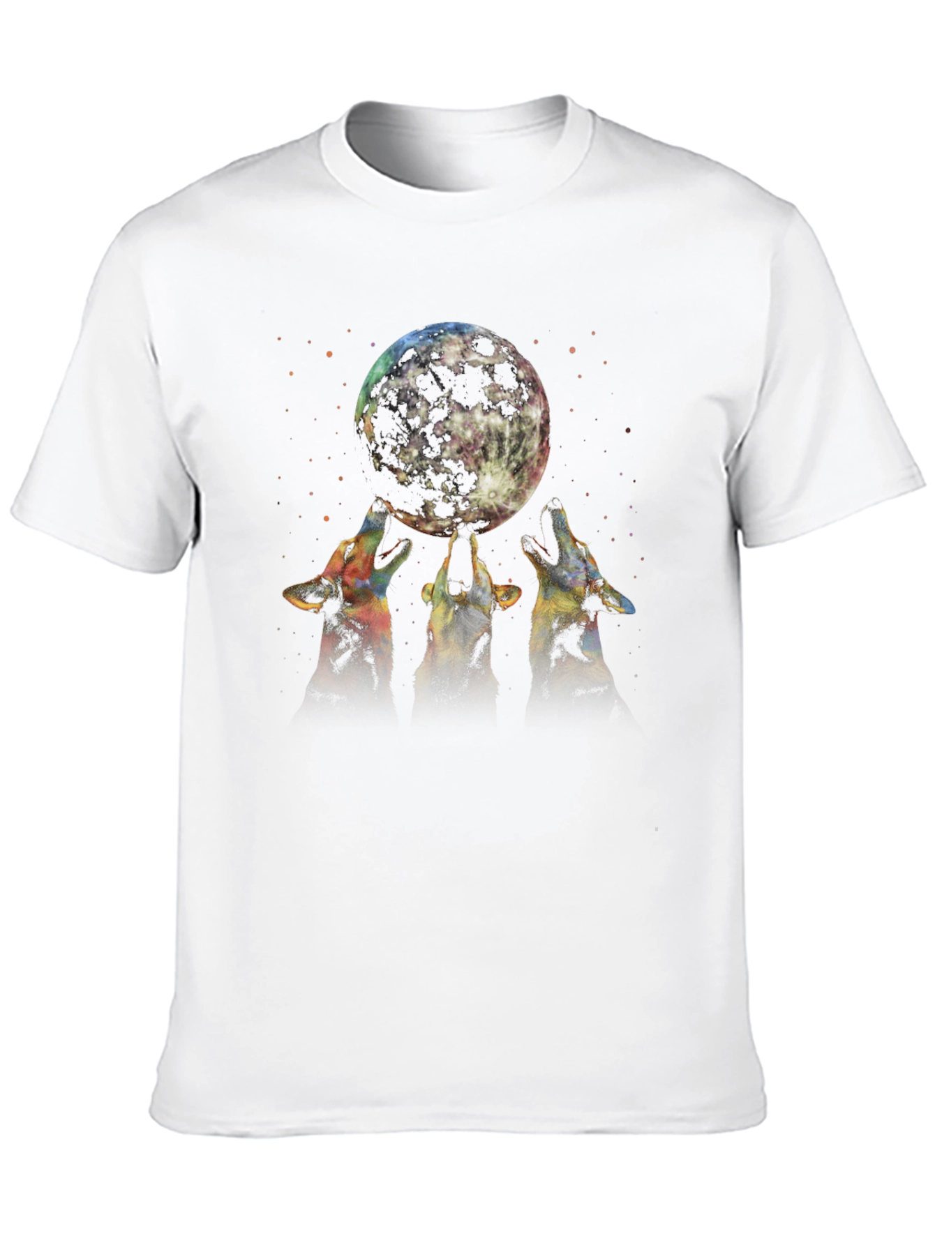 Wolf Moon Graphic Tee - Black T-Shirt