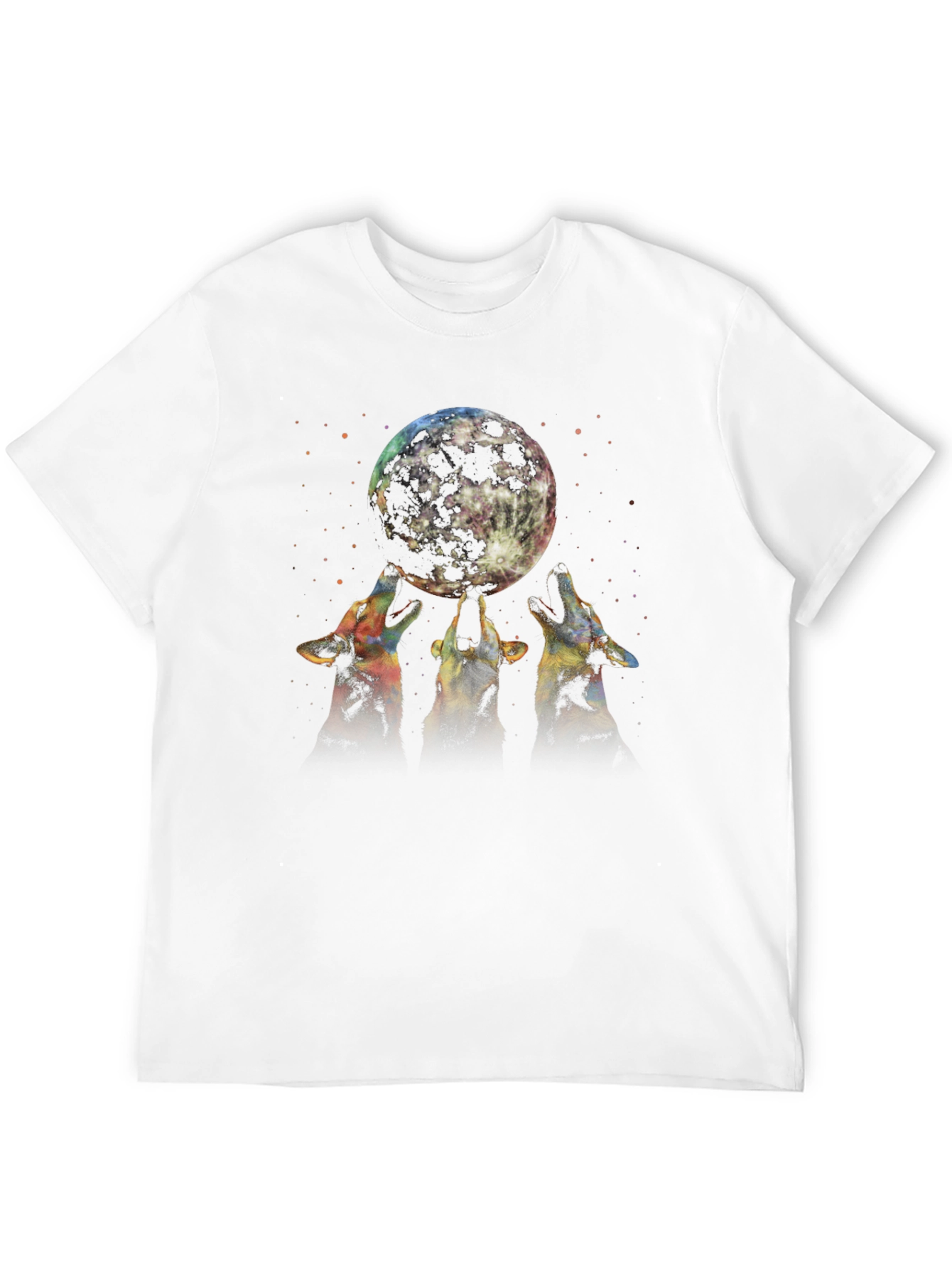Wolf Moon Graphic Tee - Black T-Shirt